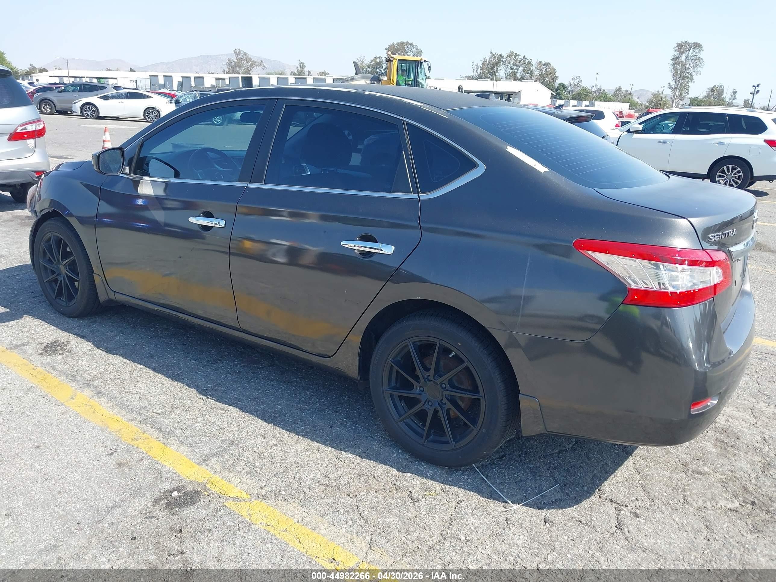 2015 Nissan Sentra Sv Gray vin: 3N1AB7AP4FY376897