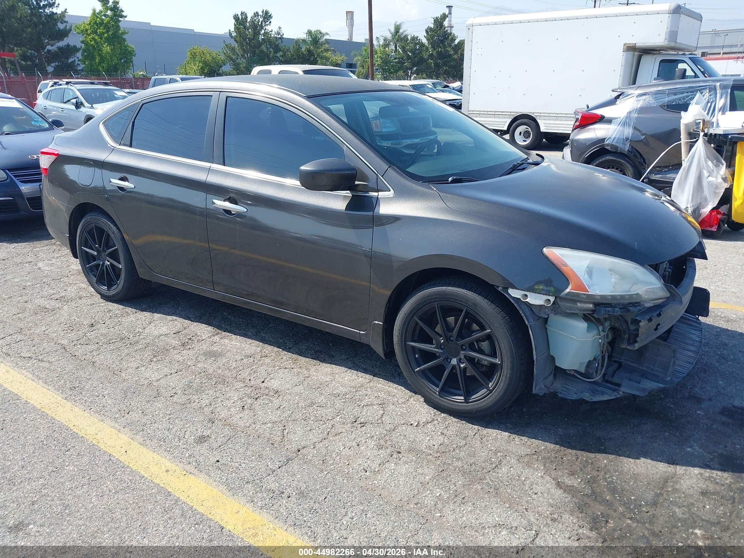 2015 Nissan Sentra Sv Gray vin: 3N1AB7AP4FY376897