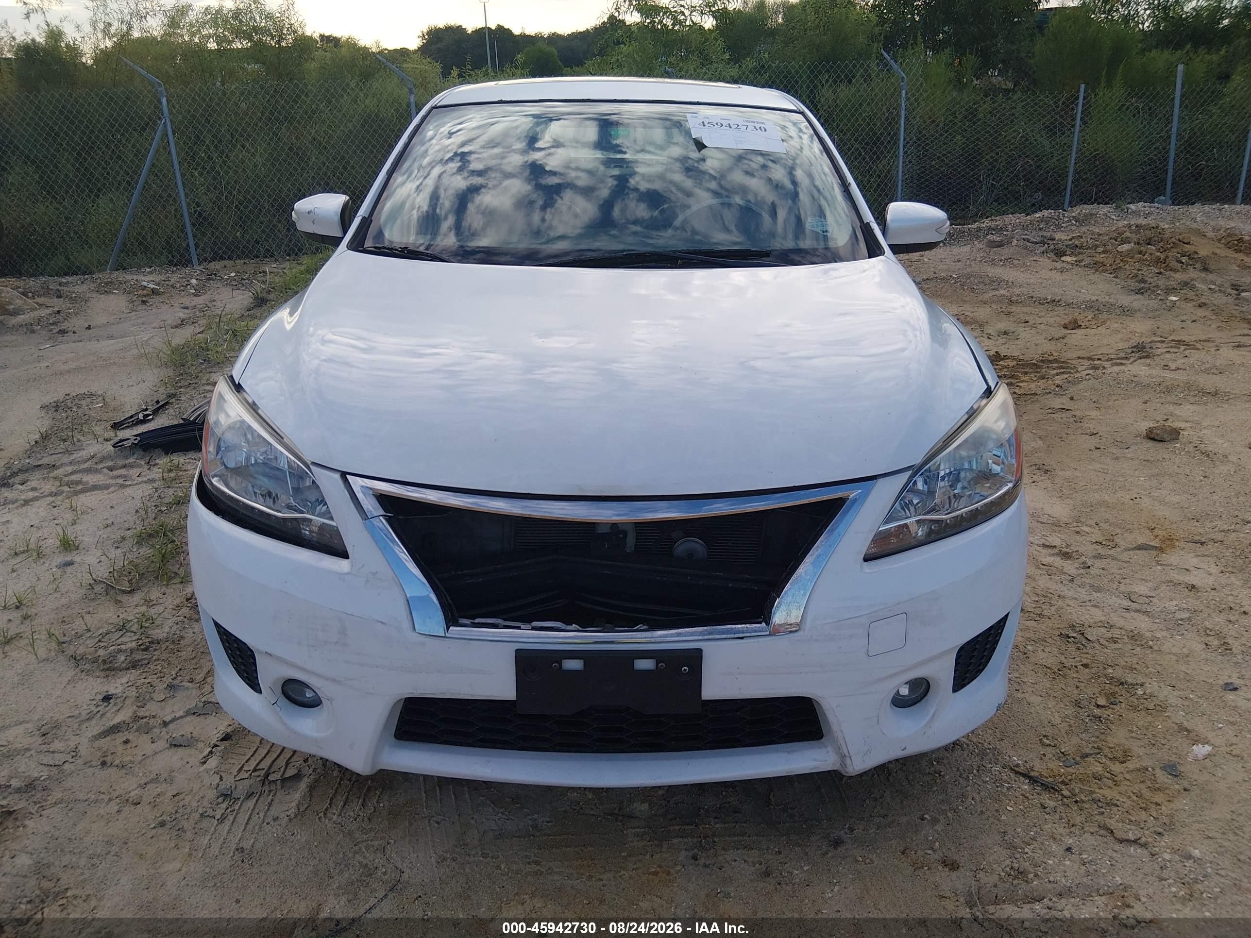 2015 Nissan Sentra Sr White vin: 3N1AB7AP4FY377242