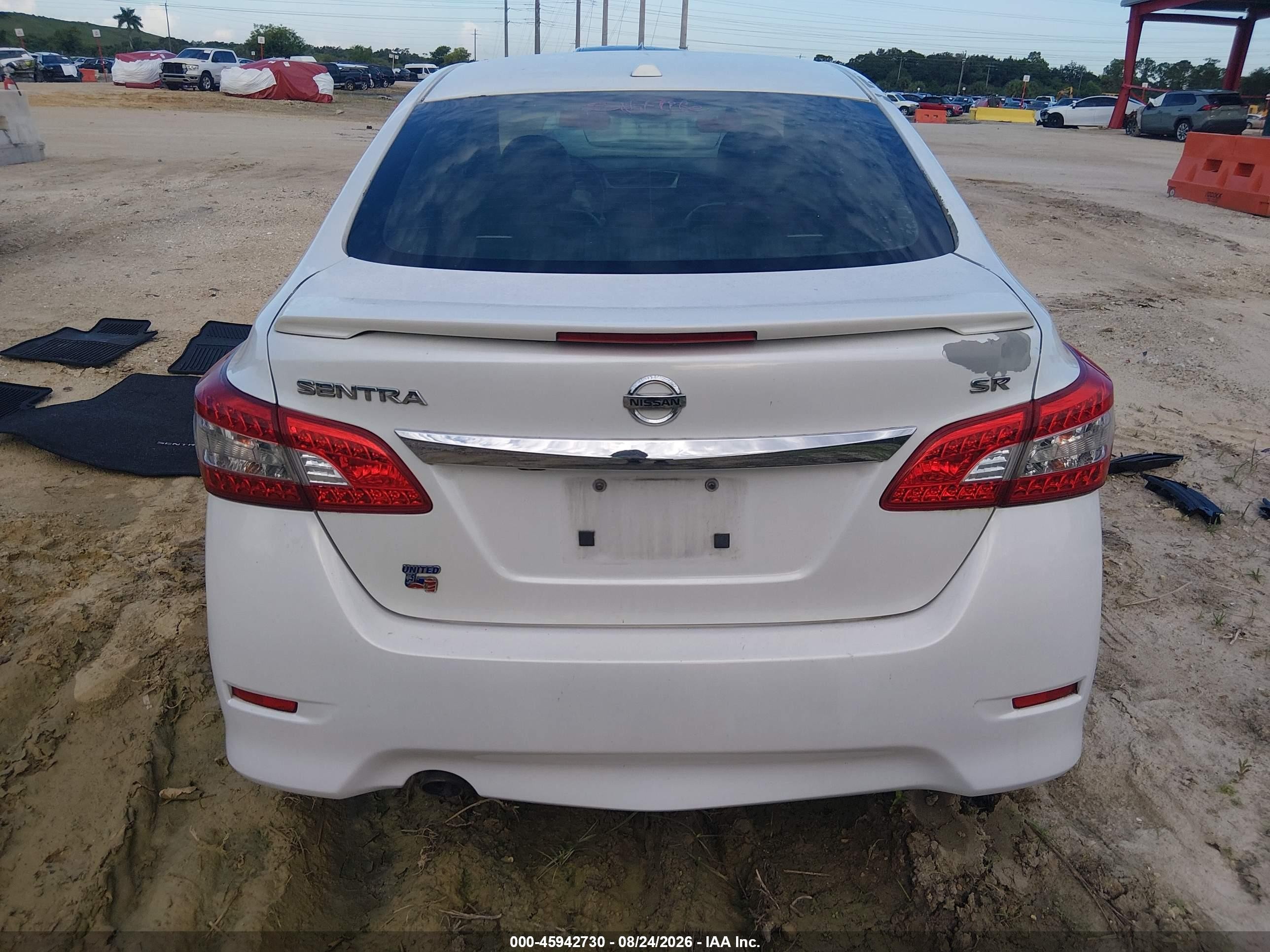 2015 Nissan Sentra Sr White vin: 3N1AB7AP4FY377242