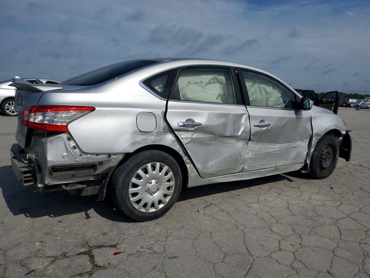 2015 Nissan Sentra S Silver vin: 3N1AB7AP4FY377645