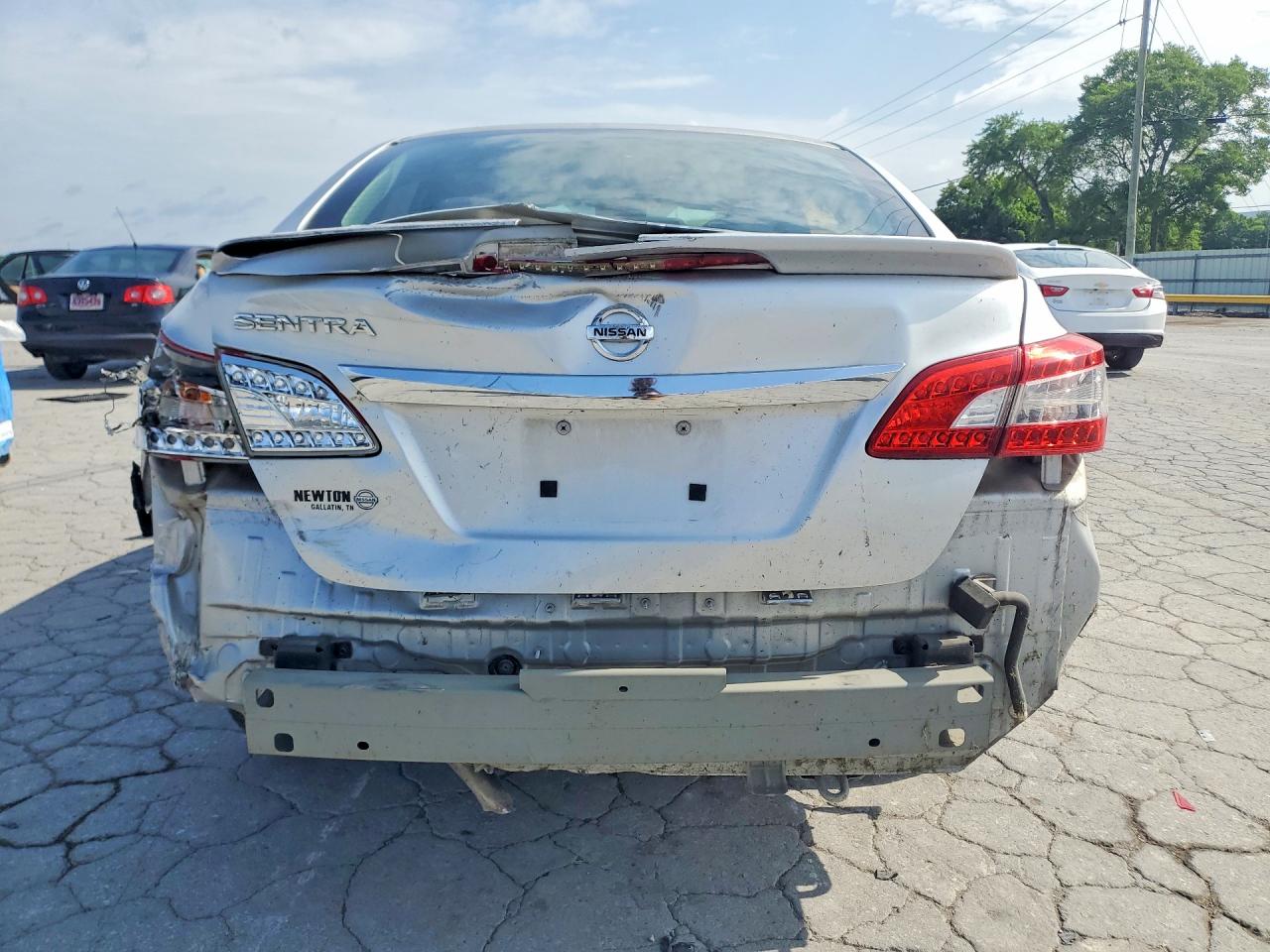 2015 Nissan Sentra S Silver vin: 3N1AB7AP4FY377645