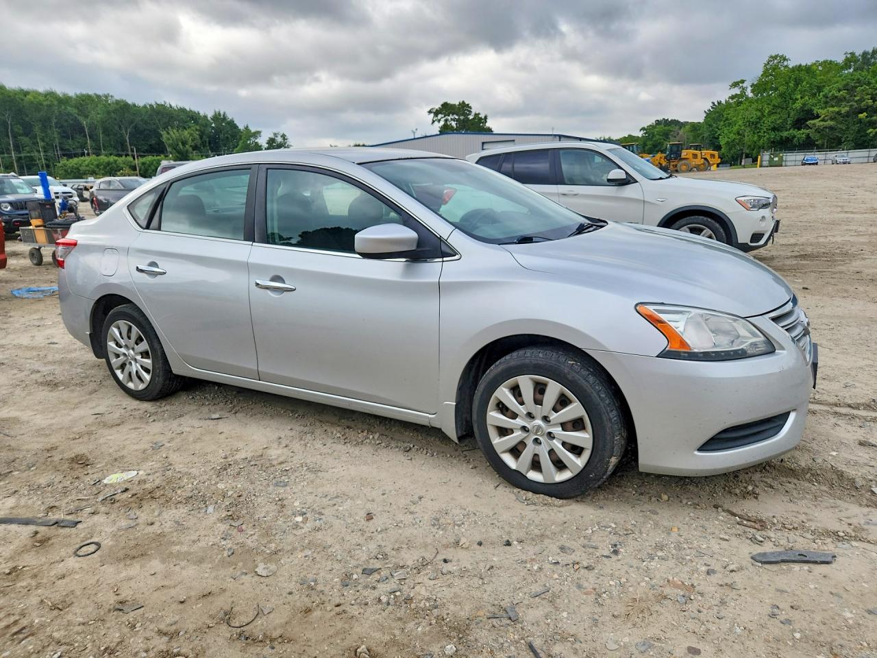 2015 Nissan Sentra Silver vin: 3N1AB7AP4FY377788