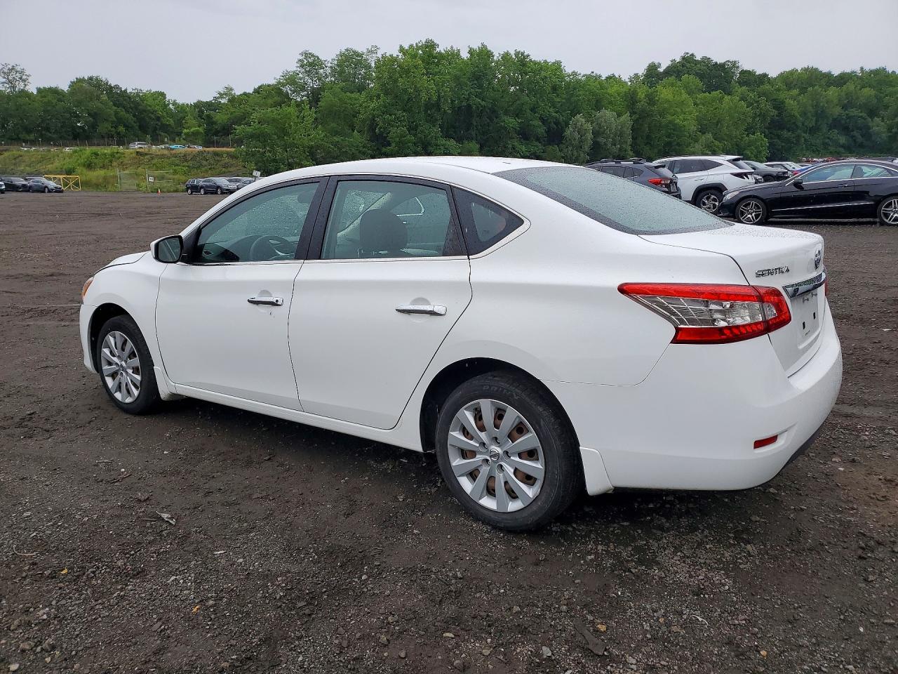 2015 Nissan Sentra S White vin: 3N1AB7AP4FY377970