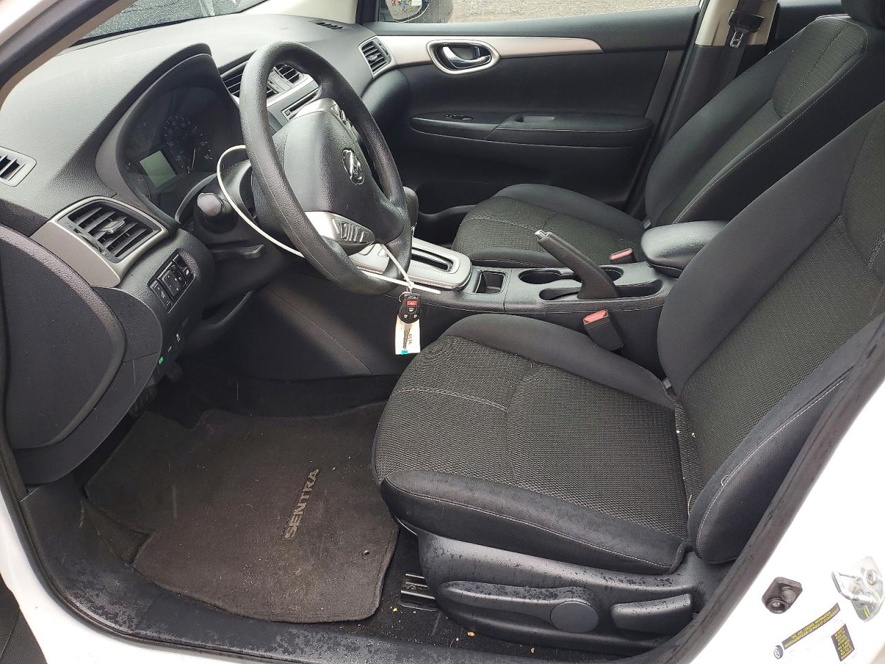 2015 Nissan Sentra S White vin: 3N1AB7AP4FY377970