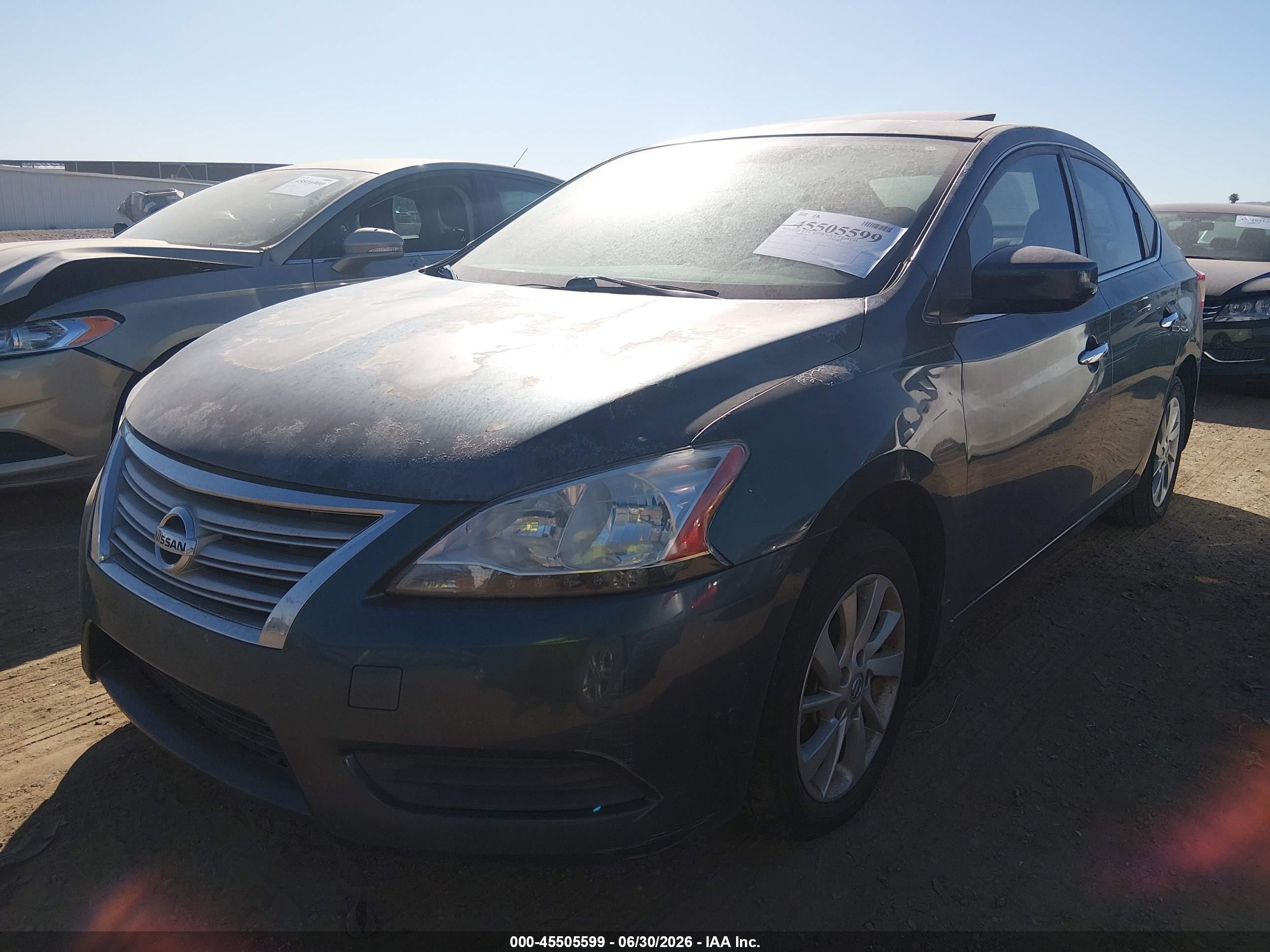 2015 Nissan Sentra Sv Gray vin: 3N1AB7AP4FY379704
