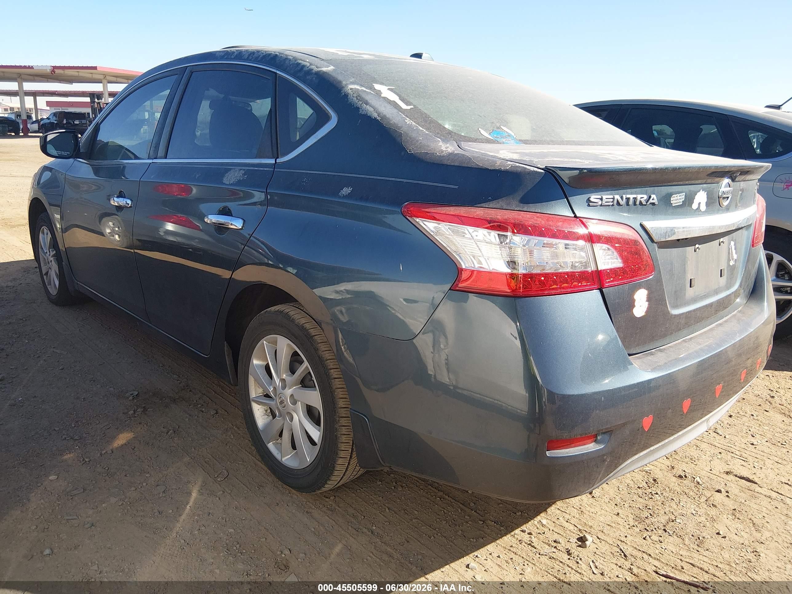 2015 Nissan Sentra Sv Gray vin: 3N1AB7AP4FY379704