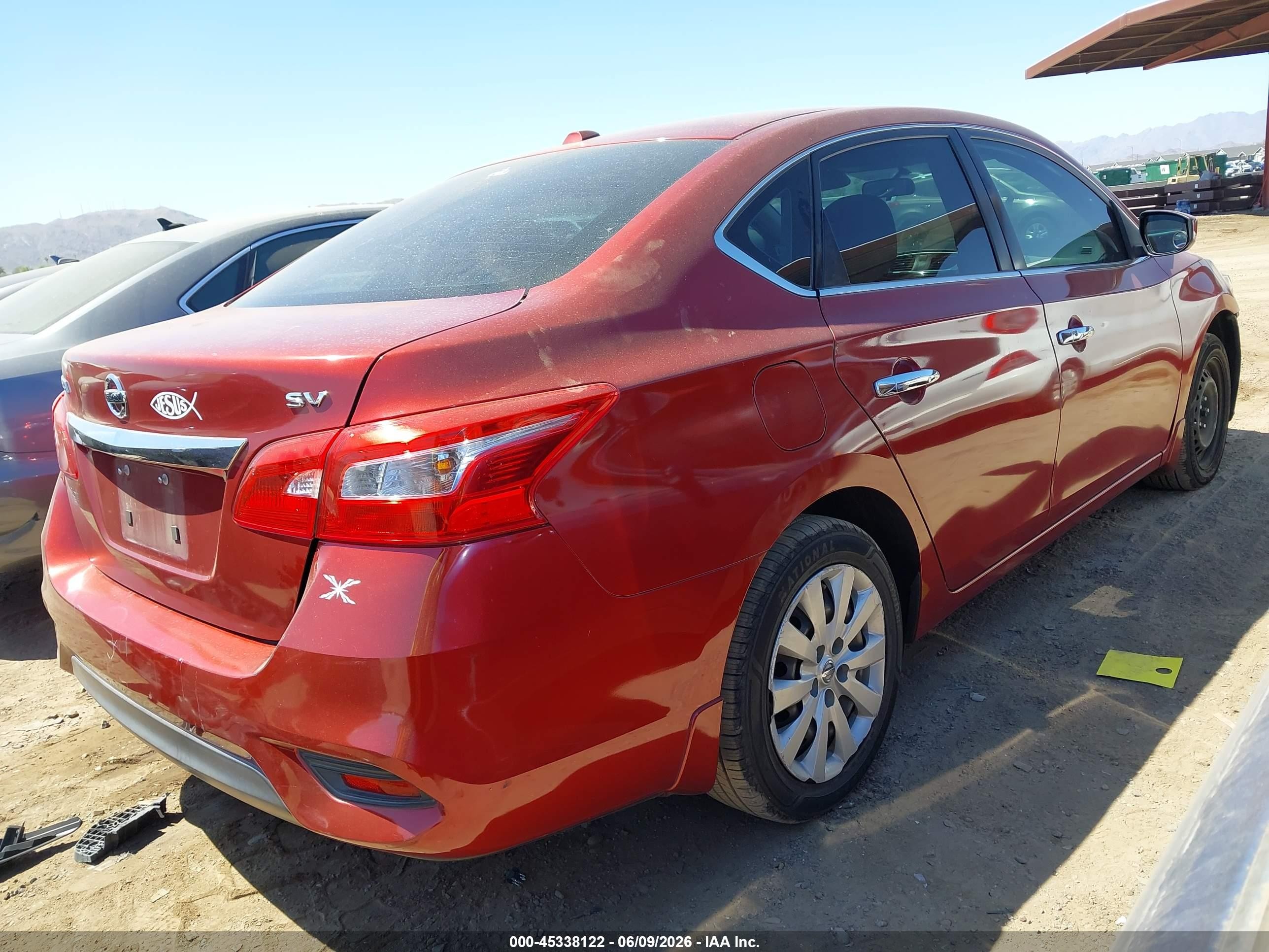 2016 Nissan Sentra Sv Burgundy vin: 3N1AB7AP4GL675448
