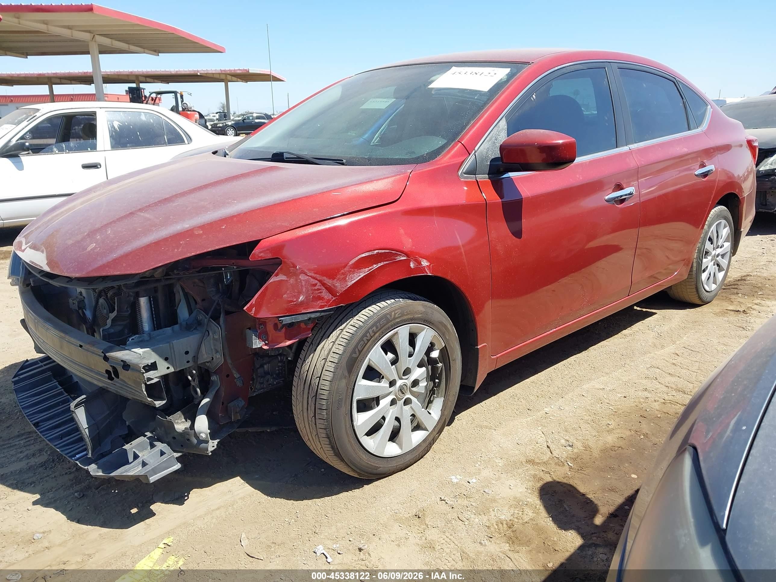 2016 Nissan Sentra Sv Burgundy vin: 3N1AB7AP4GL675448