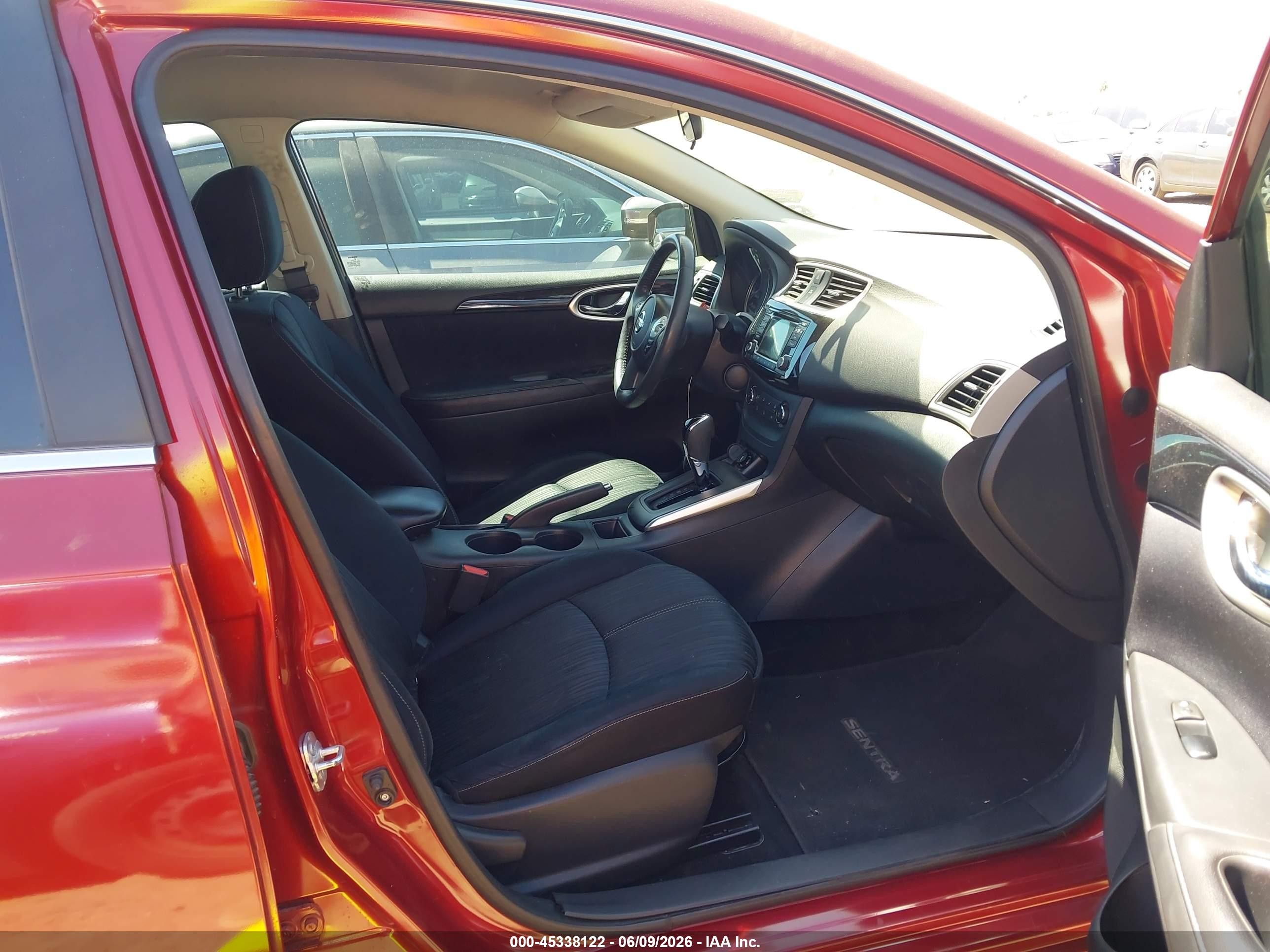 2016 Nissan Sentra Sv Burgundy vin: 3N1AB7AP4GL675448