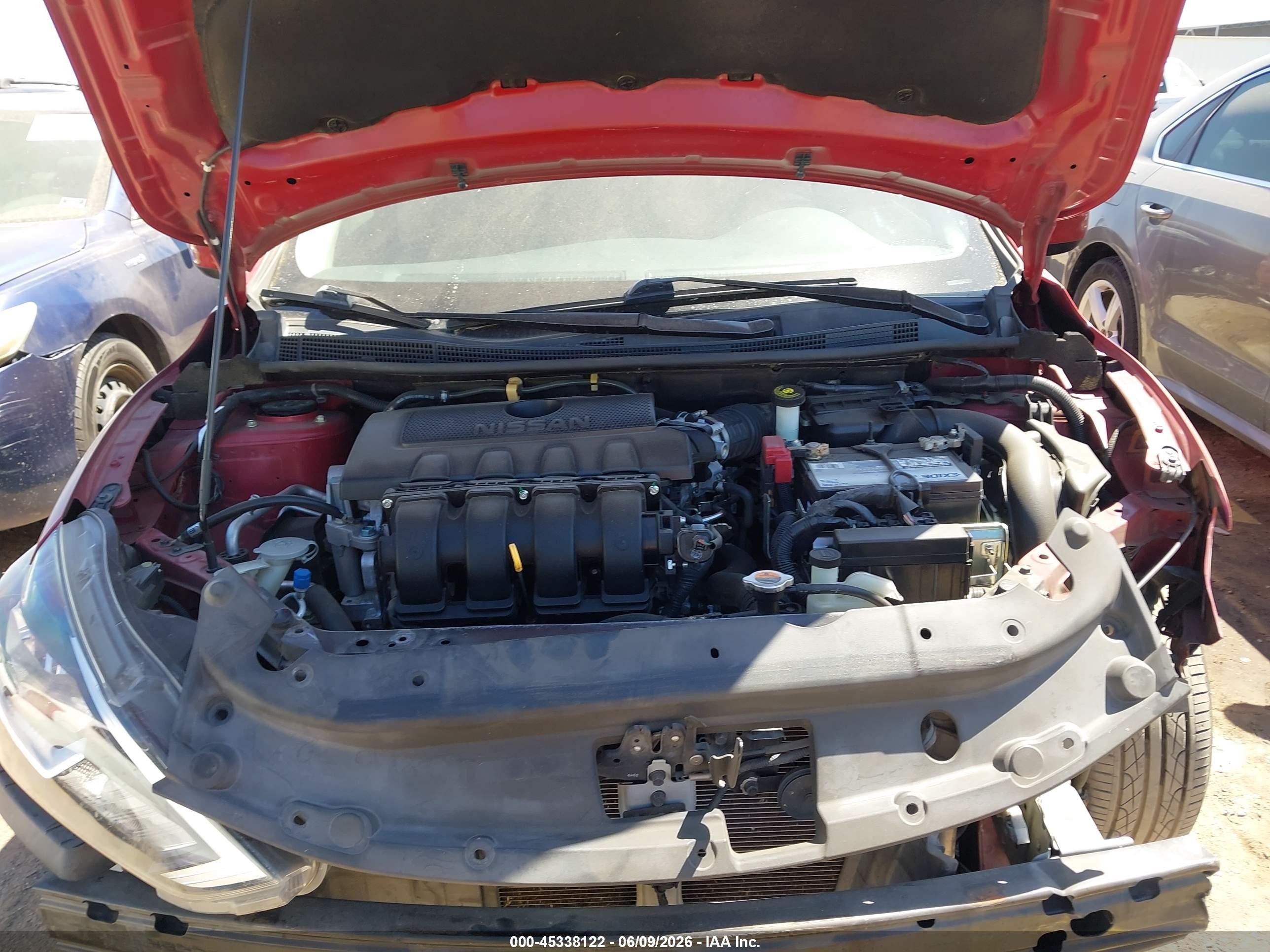2016 Nissan Sentra Sv Burgundy vin: 3N1AB7AP4GL675448