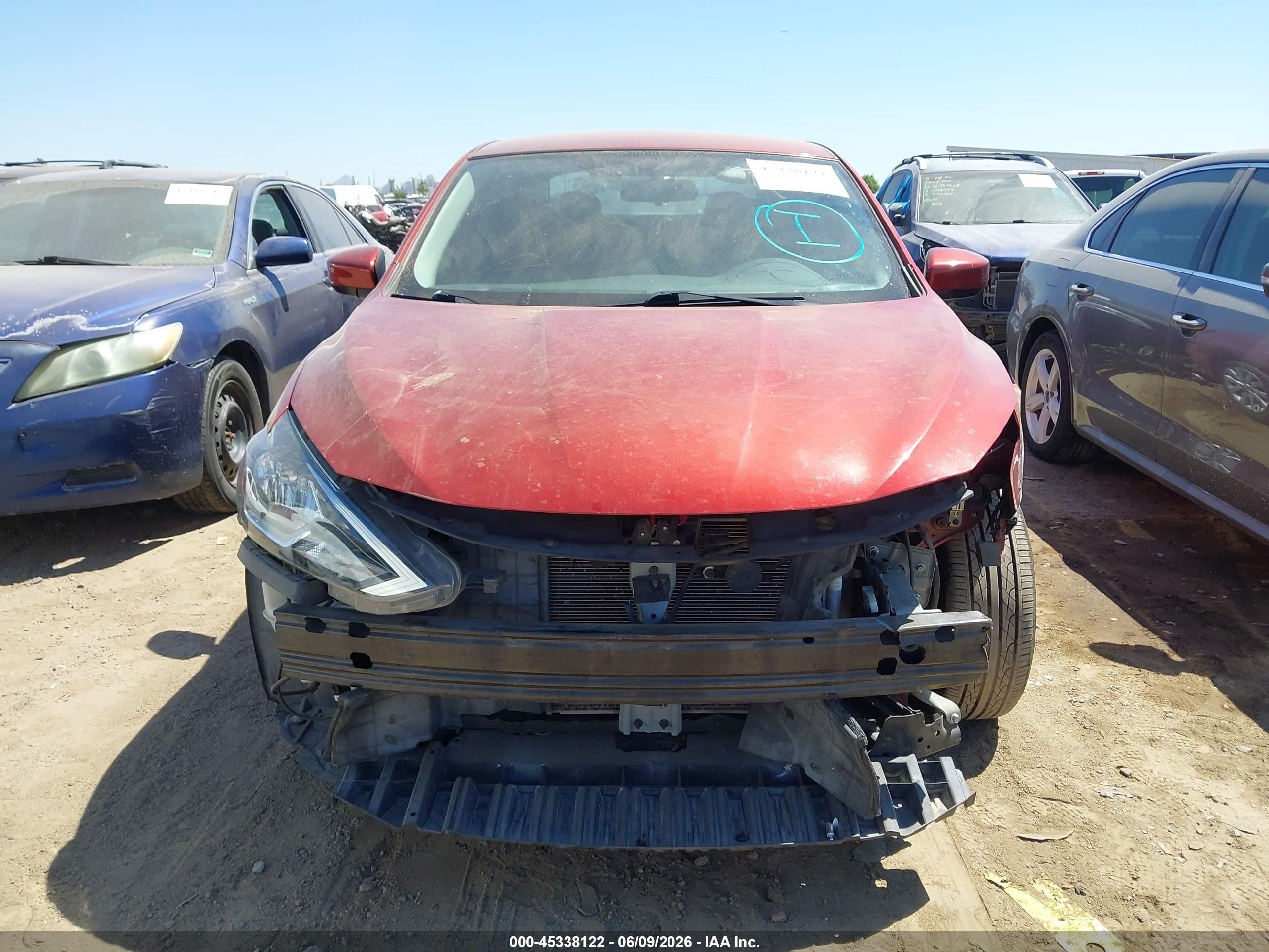 2016 Nissan Sentra Sv Burgundy vin: 3N1AB7AP4GL675448