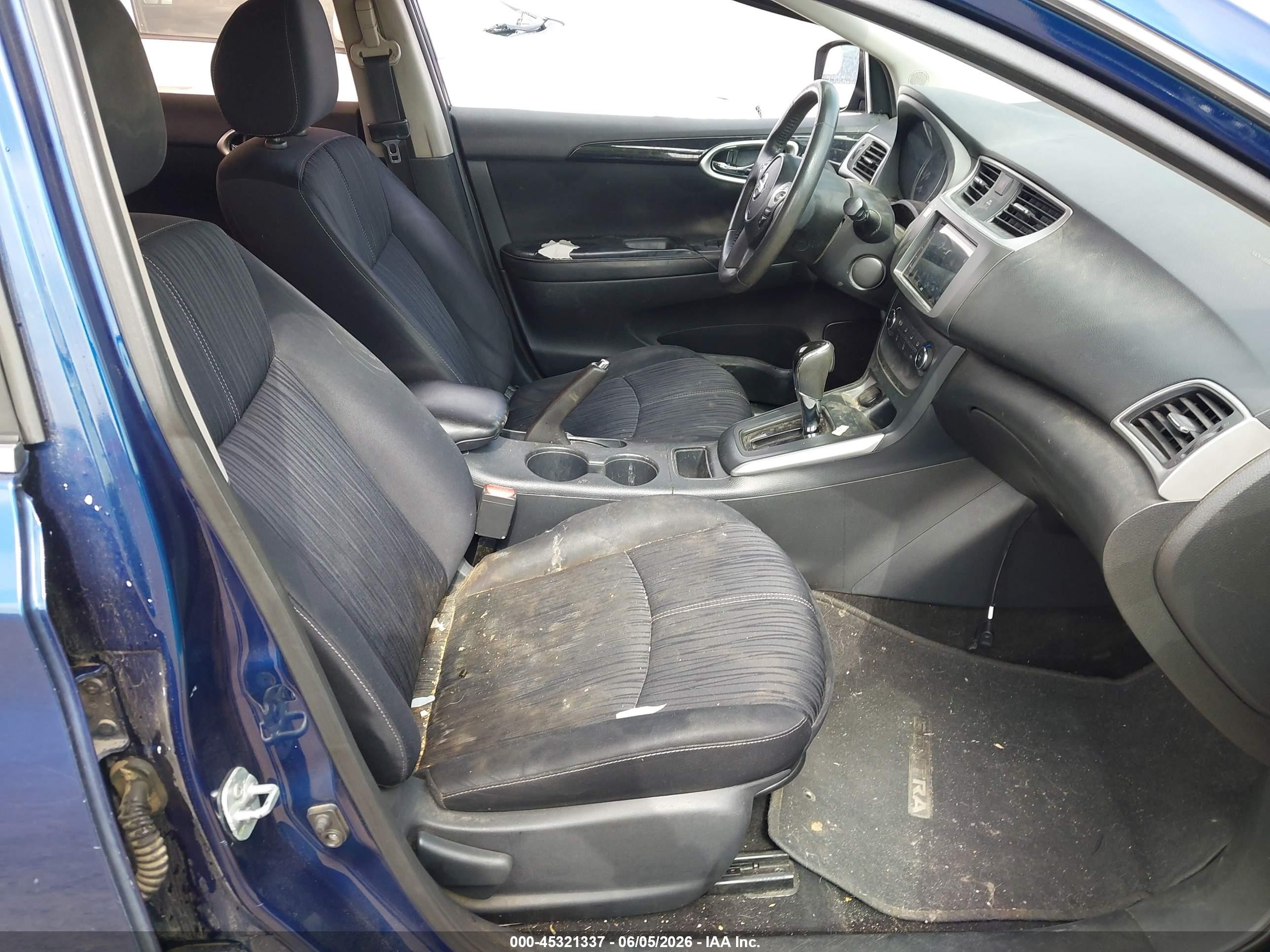 2016 Nissan Sentra Sv Blue vin: 3N1AB7AP4GY292953