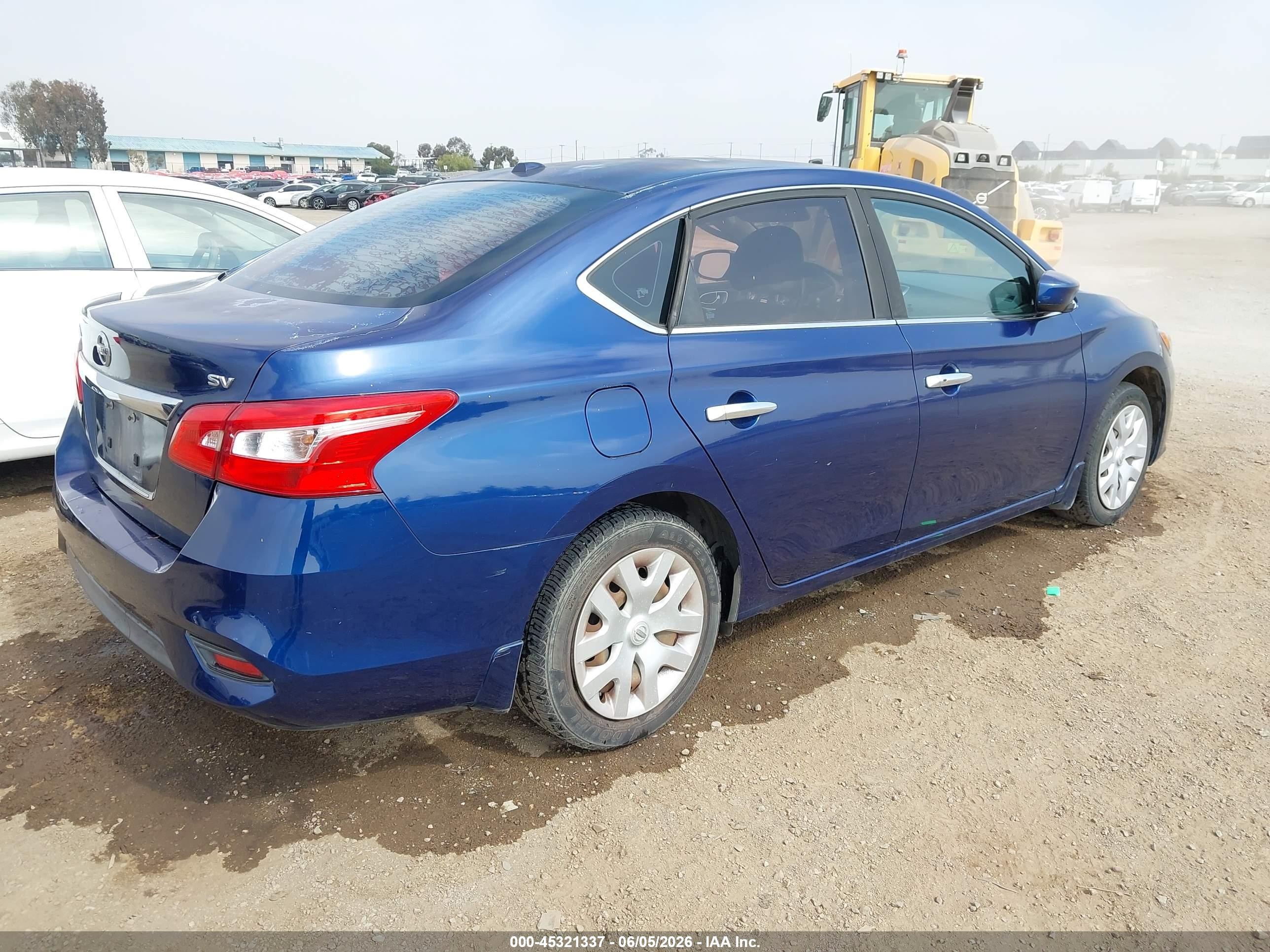 2016 Nissan Sentra Sv Blue vin: 3N1AB7AP4GY292953