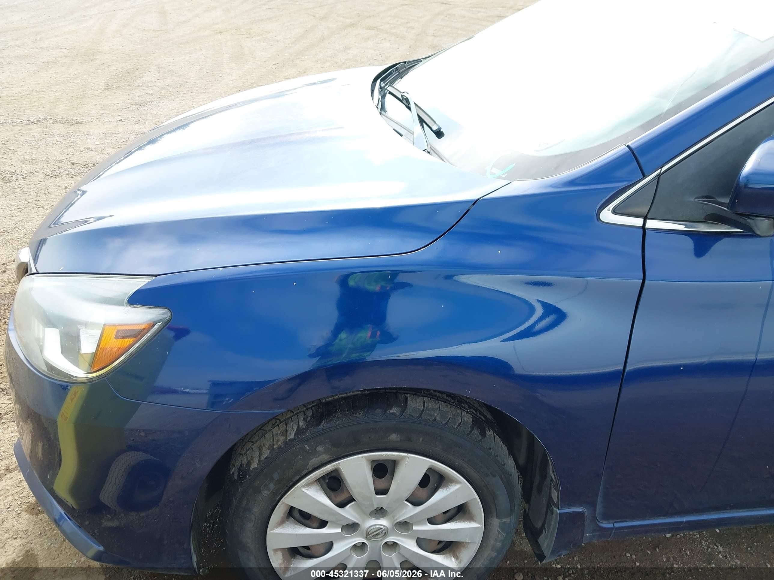 2016 Nissan Sentra Sv Blue vin: 3N1AB7AP4GY292953