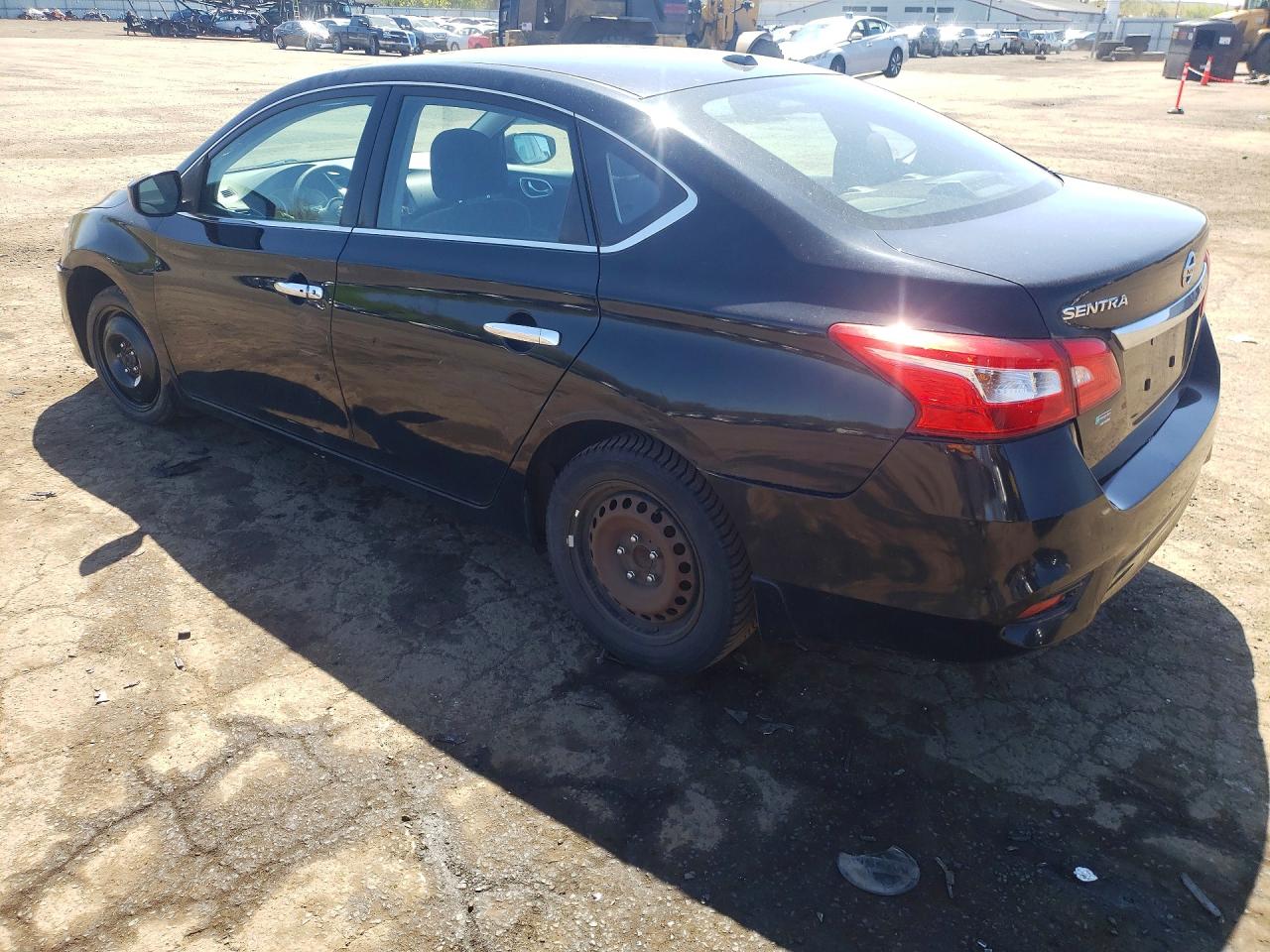 2017 Nissan Sentra Sv Black vin: 3N1AB7AP4HL711866