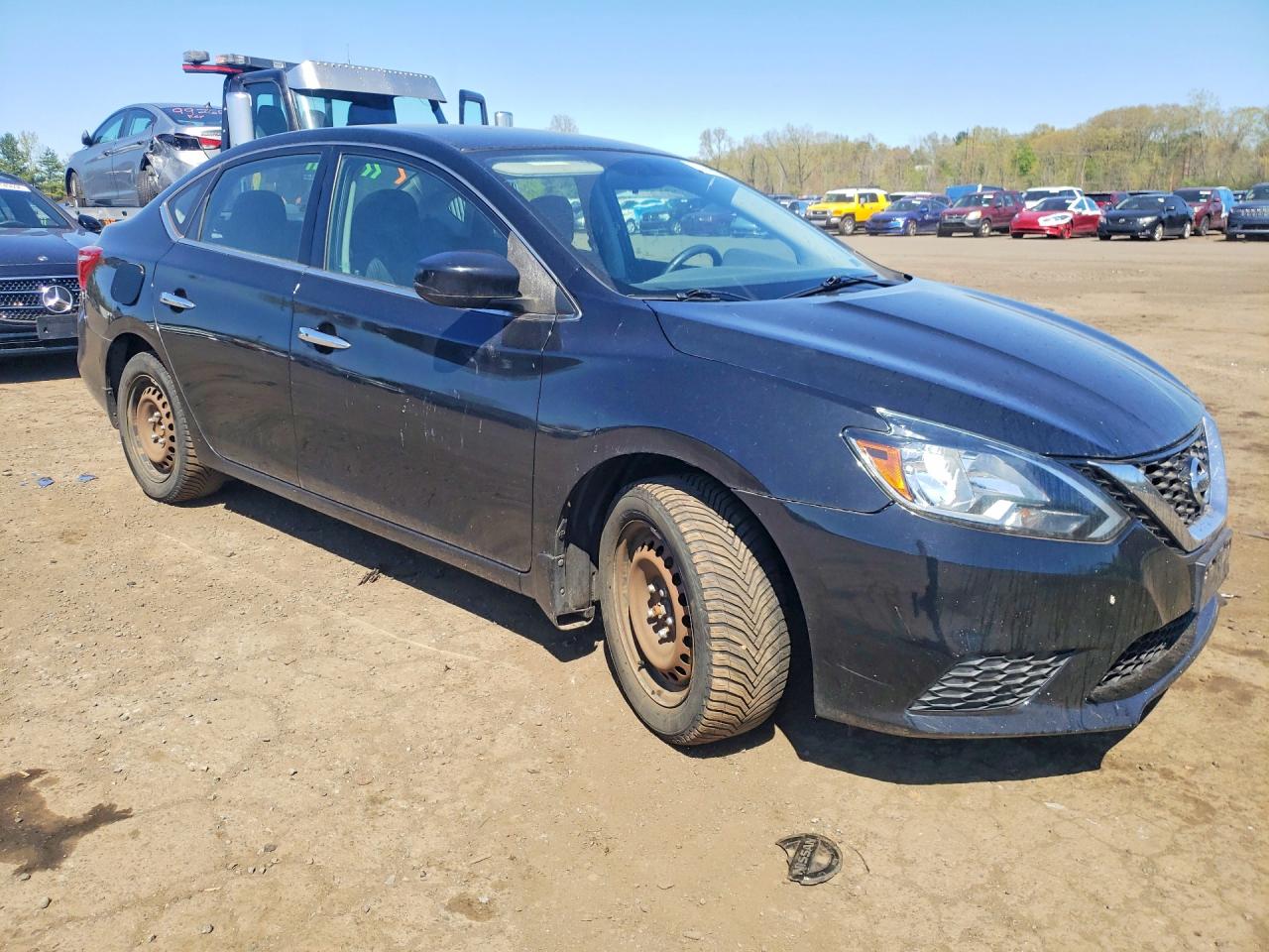 2017 Nissan Sentra Sv Black vin: 3N1AB7AP4HL711866