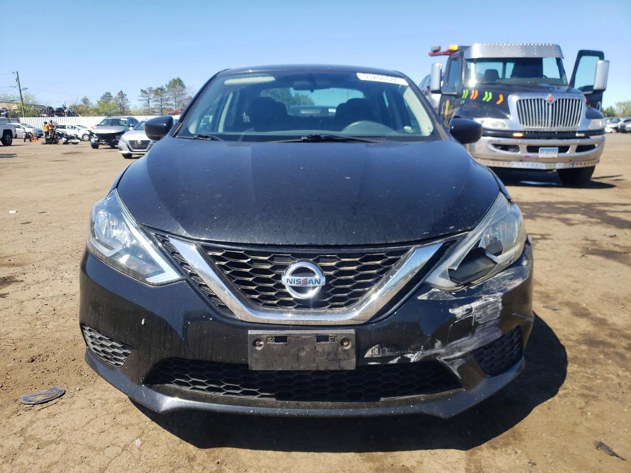 2017 Nissan Sentra Sv Black vin: 3N1AB7AP4HL711866