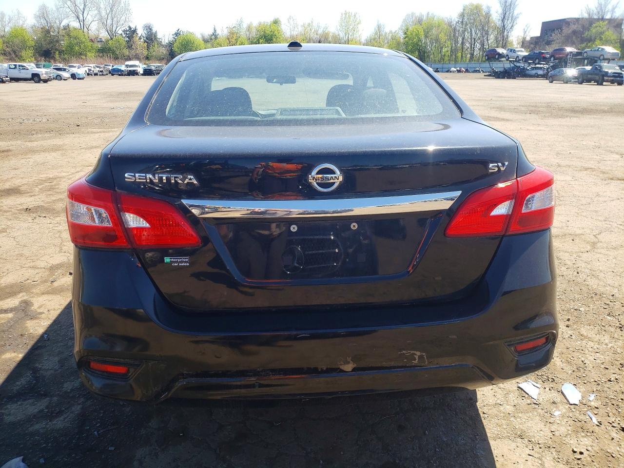 2017 Nissan Sentra Sv Black vin: 3N1AB7AP4HL711866
