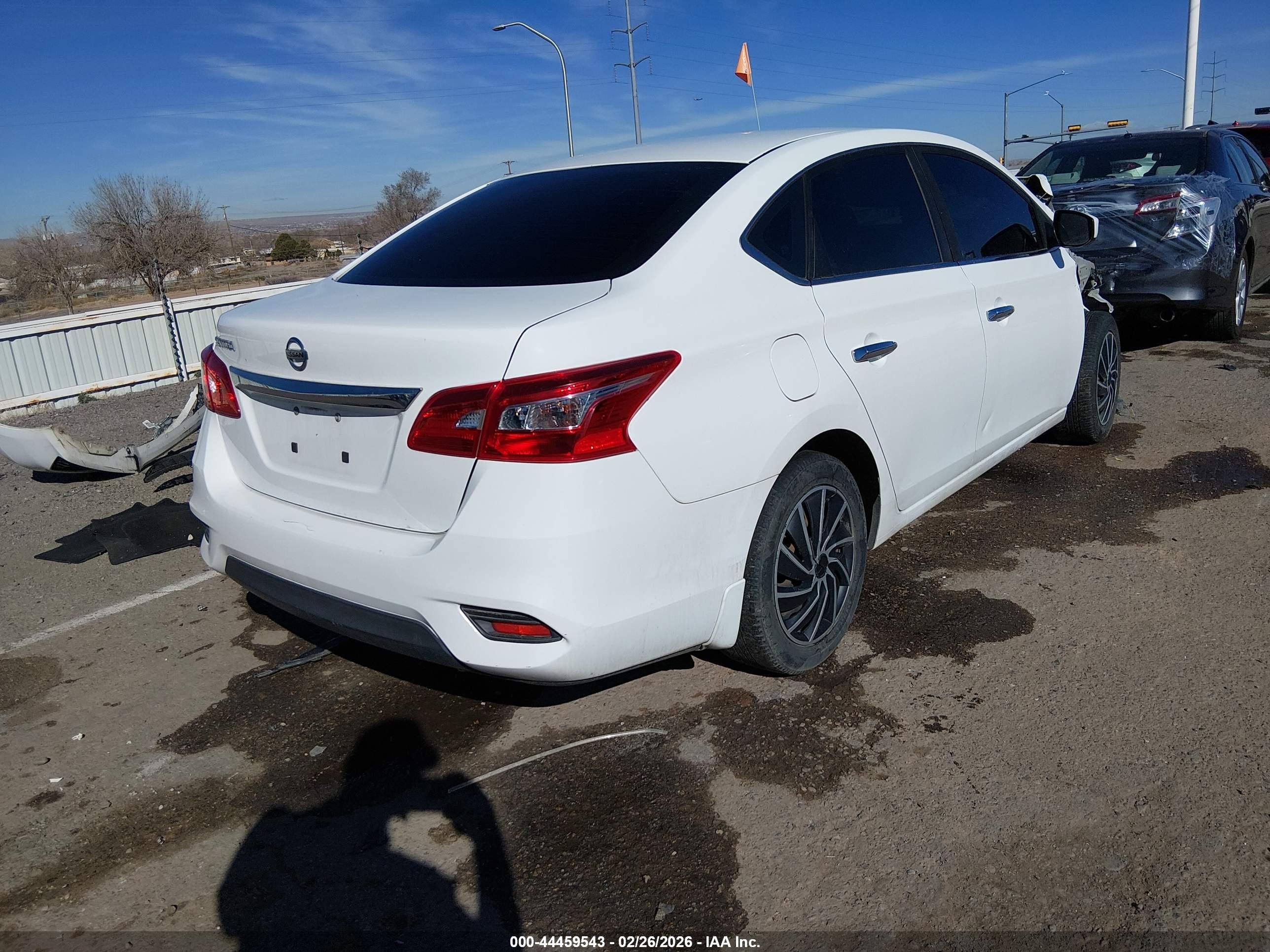 2017 Nissan Sentra S White vin: 3N1AB7AP4HY332160