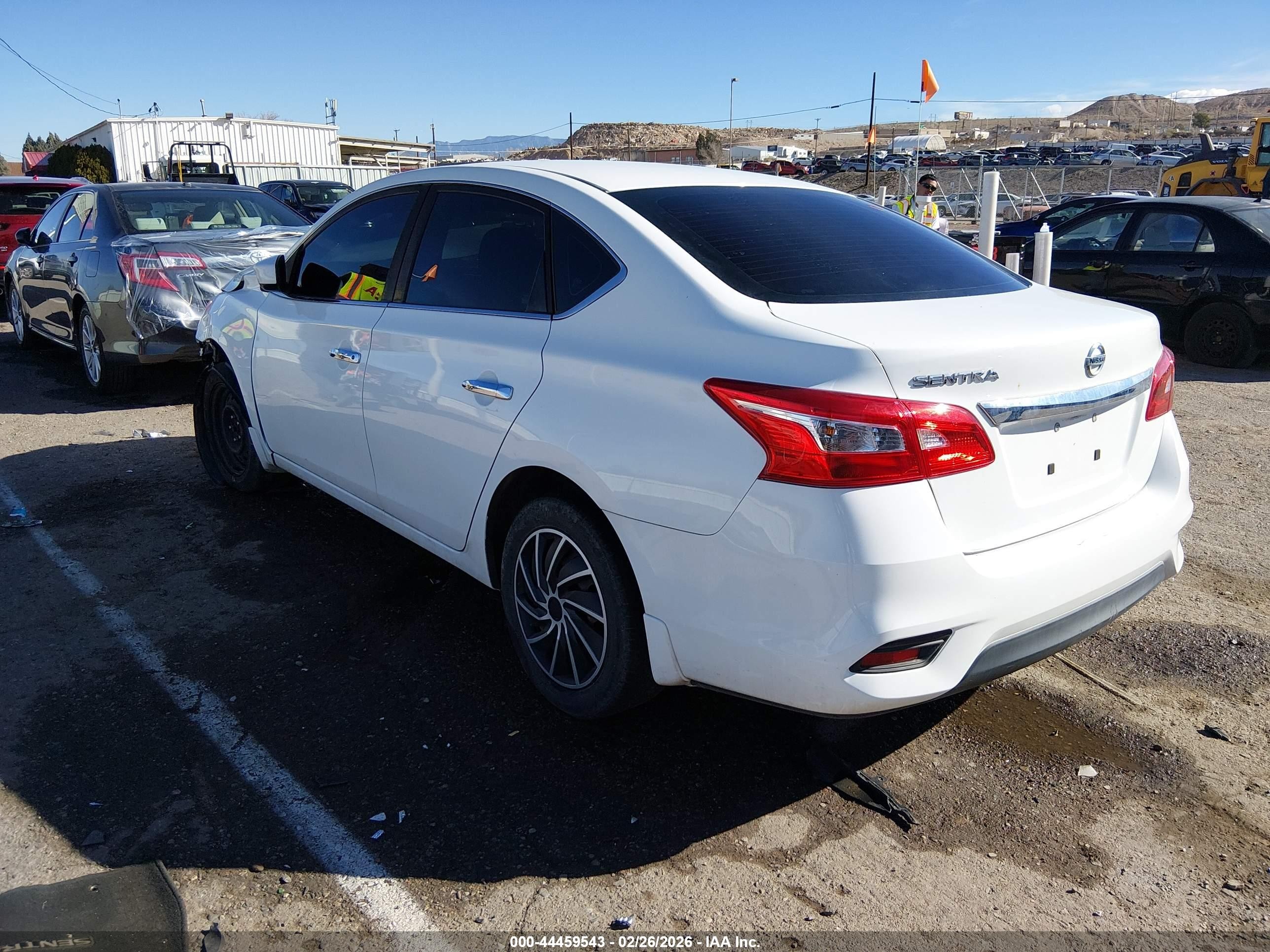 2017 Nissan Sentra S White vin: 3N1AB7AP4HY332160