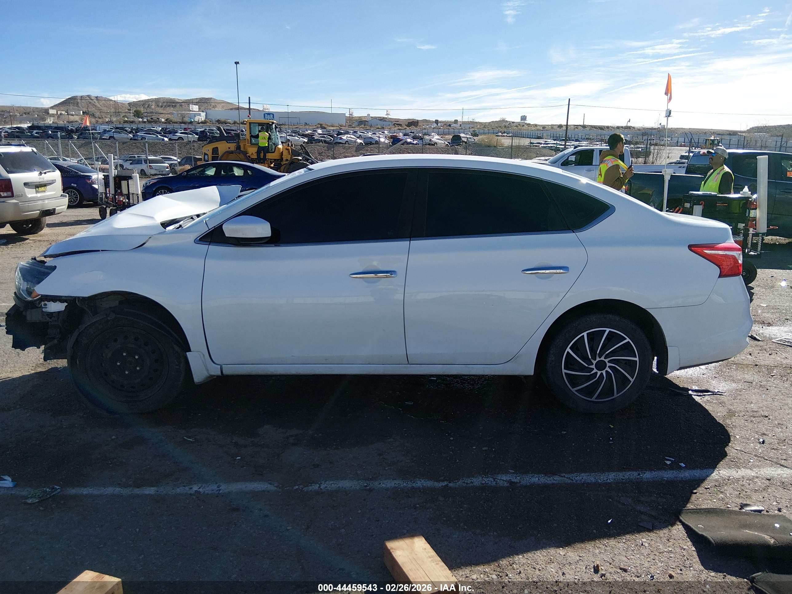 2017 Nissan Sentra S White vin: 3N1AB7AP4HY332160