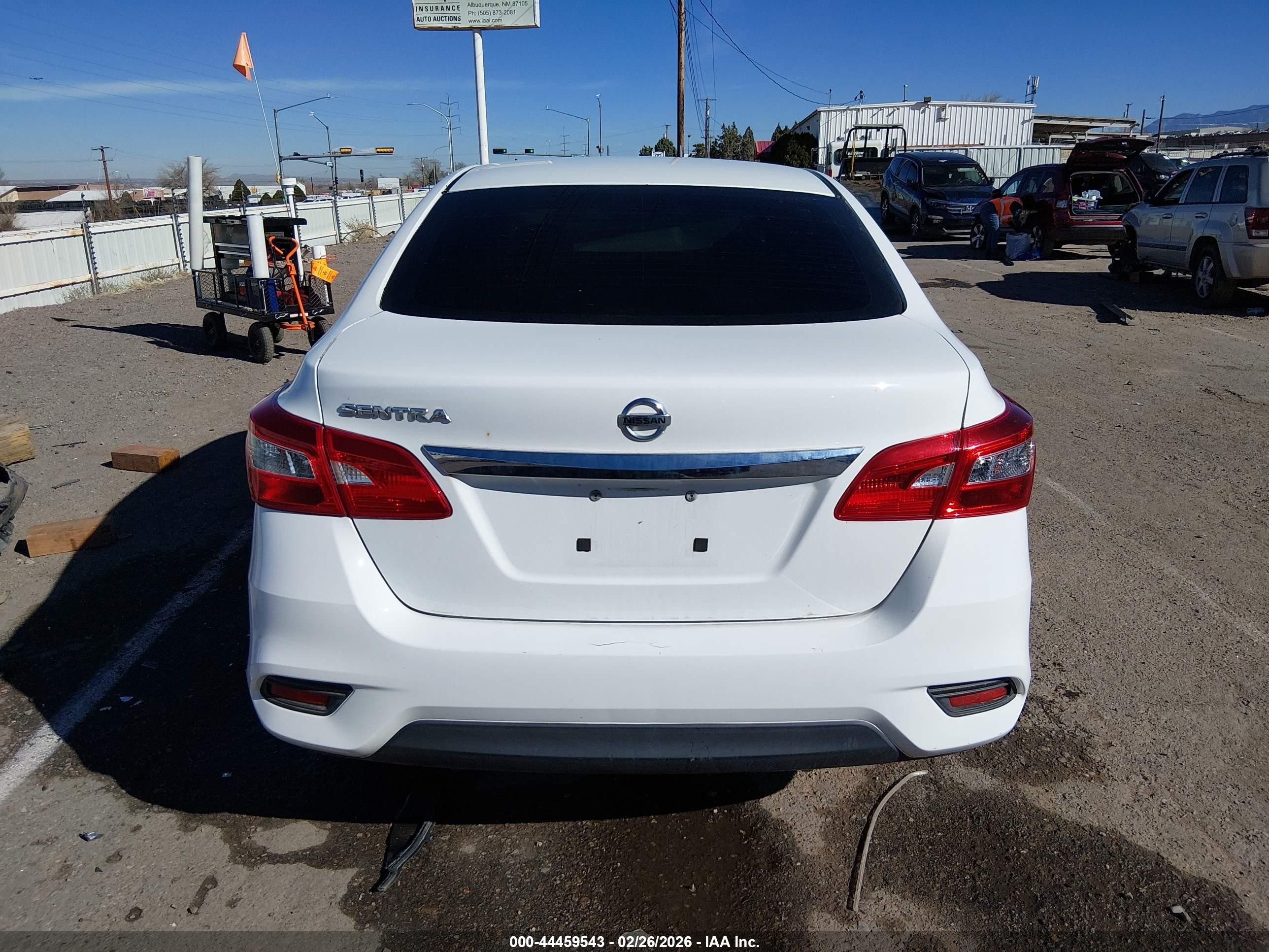 2017 Nissan Sentra S White vin: 3N1AB7AP4HY332160
