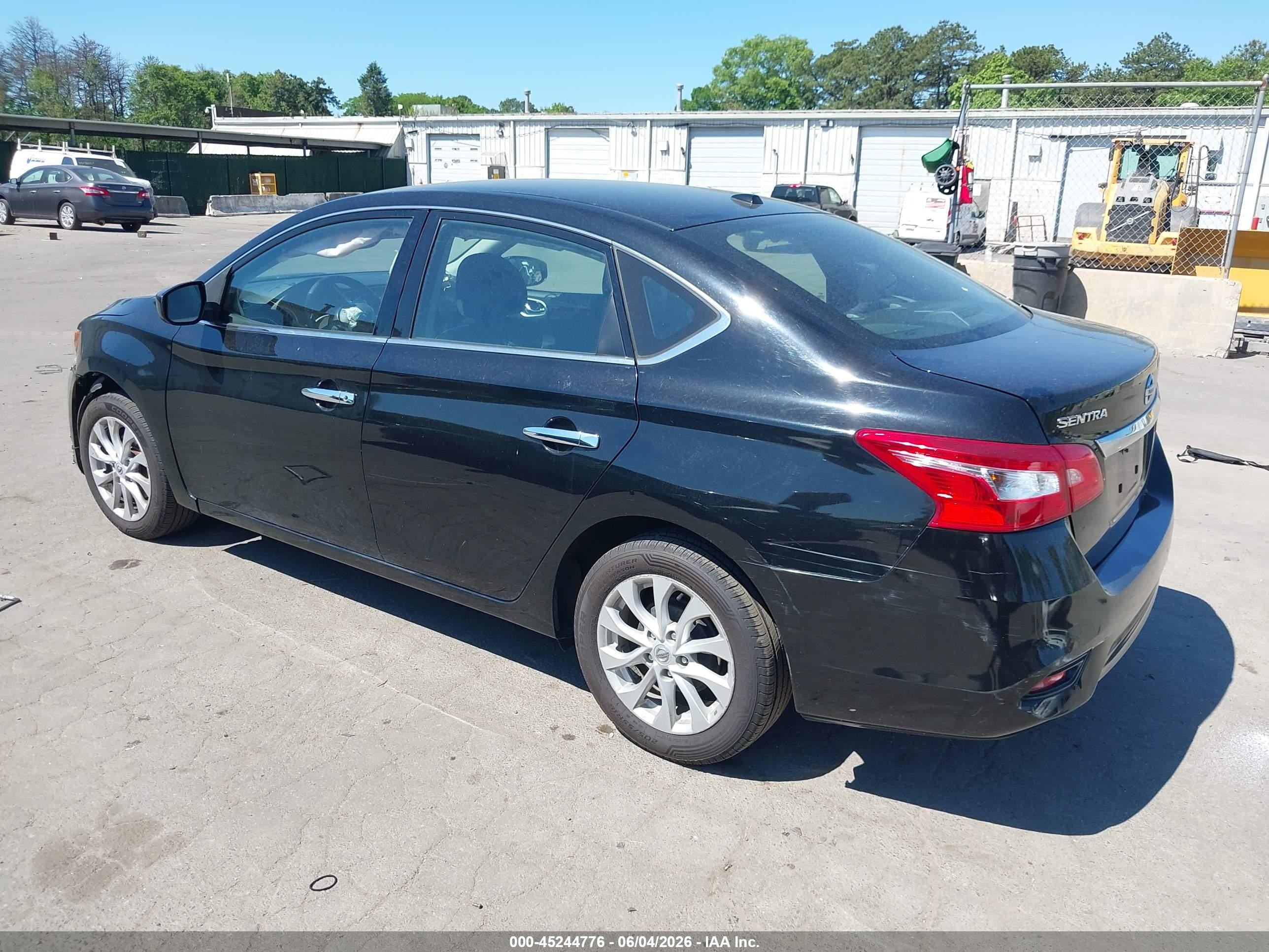 2018 Nissan Sentra Sv Black vin: 3N1AB7AP4JL626113