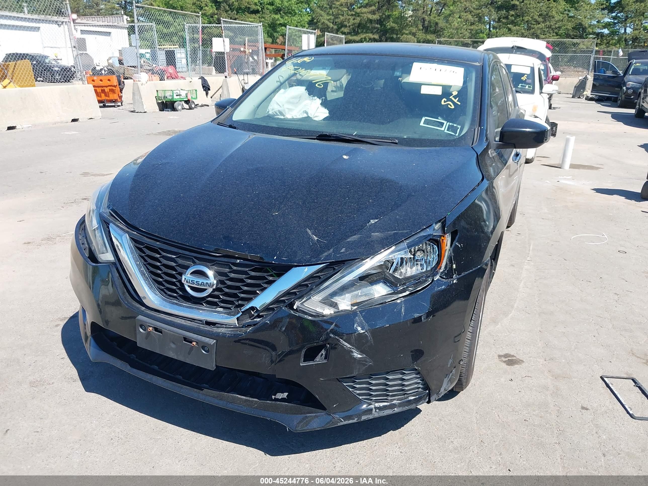 2018 Nissan Sentra Sv Black vin: 3N1AB7AP4JL626113