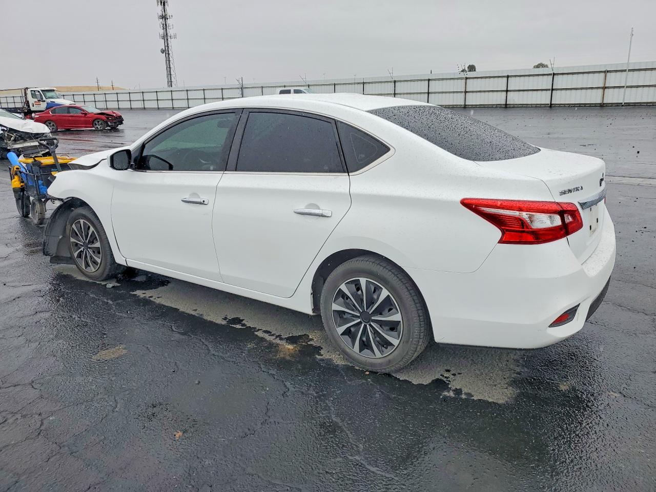 2018 Nissan Sentra S White vin: 3N1AB7AP4JY228936