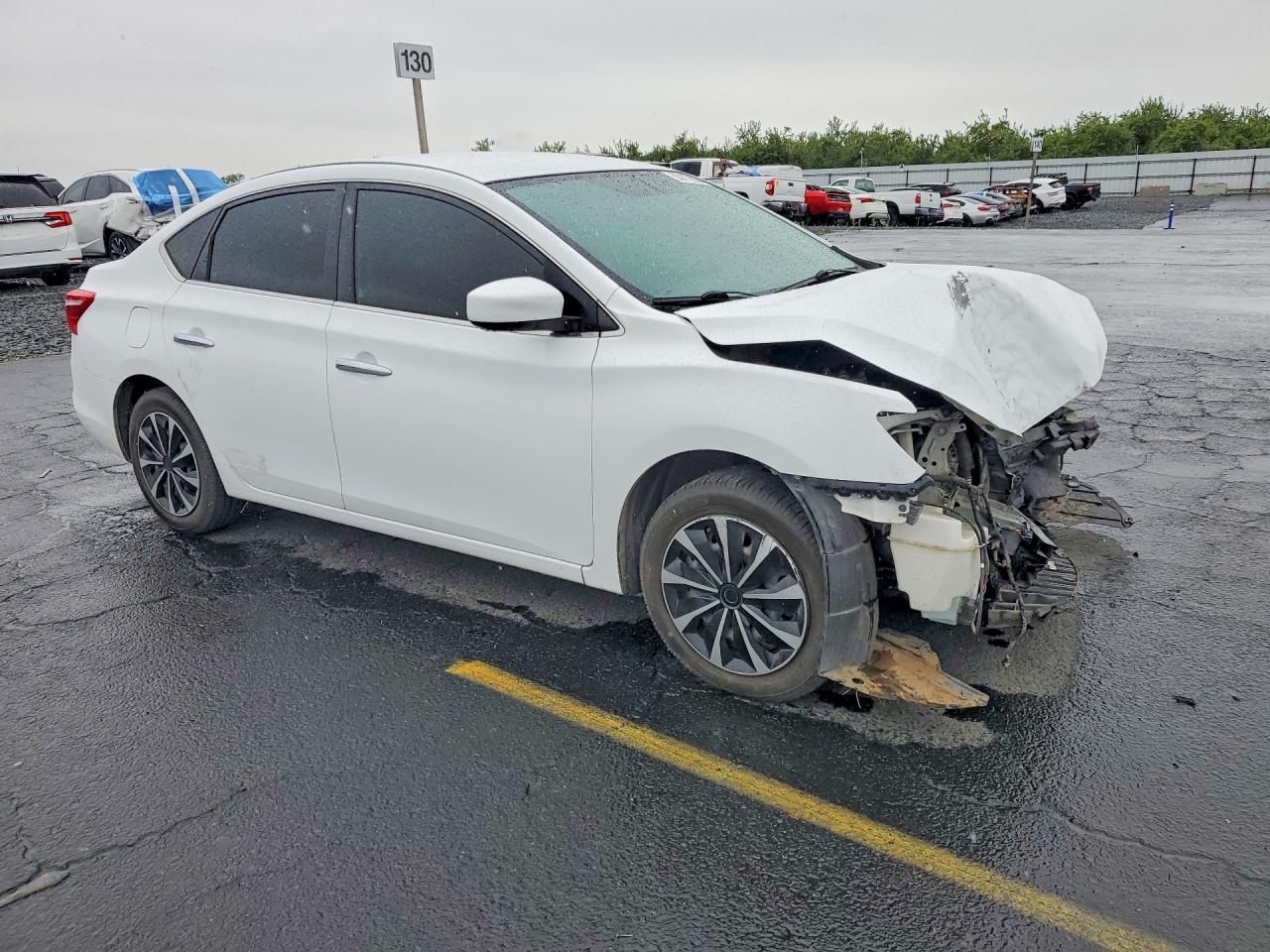 2018 Nissan Sentra S White vin: 3N1AB7AP4JY228936