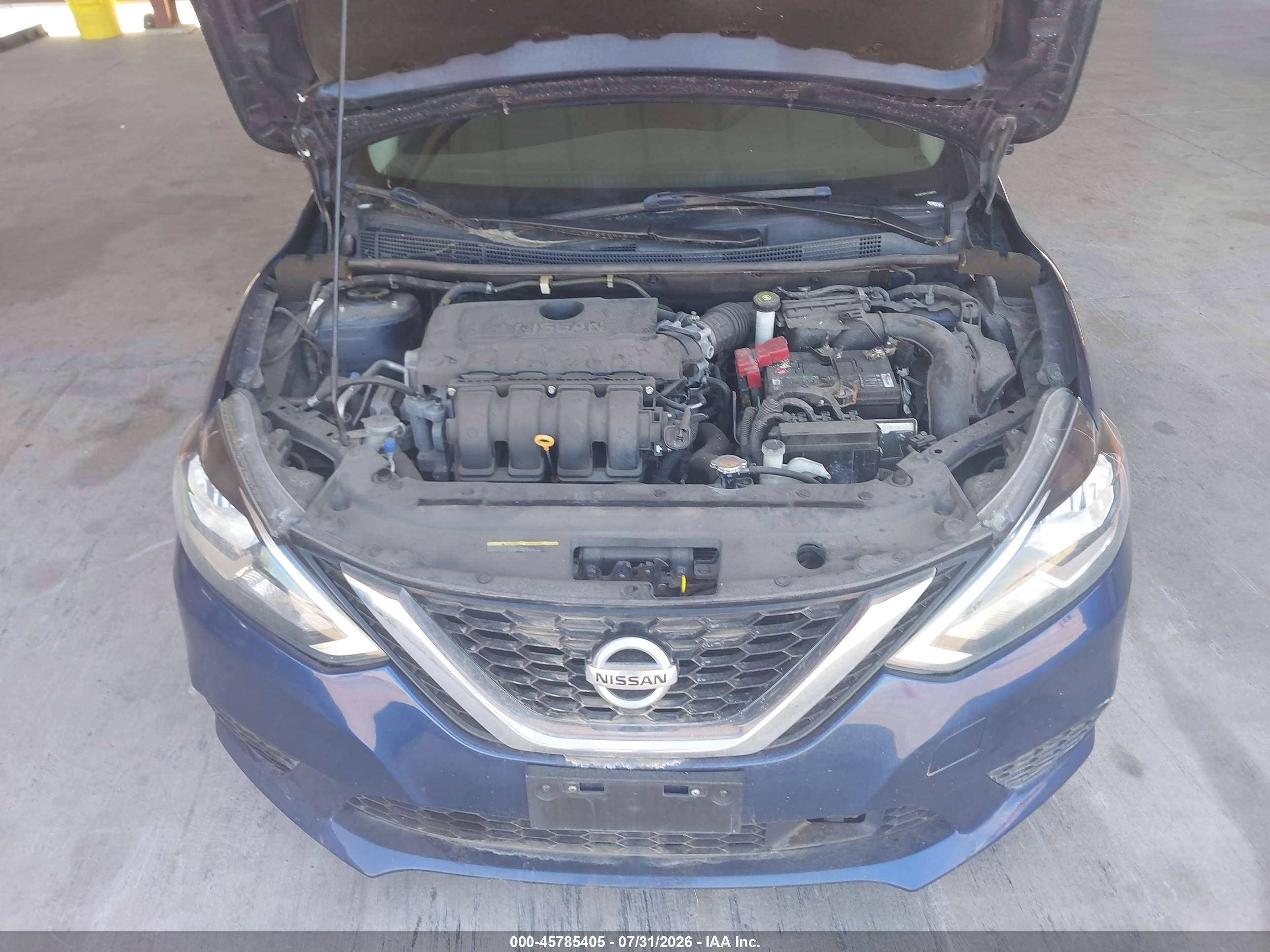 2018 Nissan Sentra S Синий vin: 3N1AB7AP4JY266876