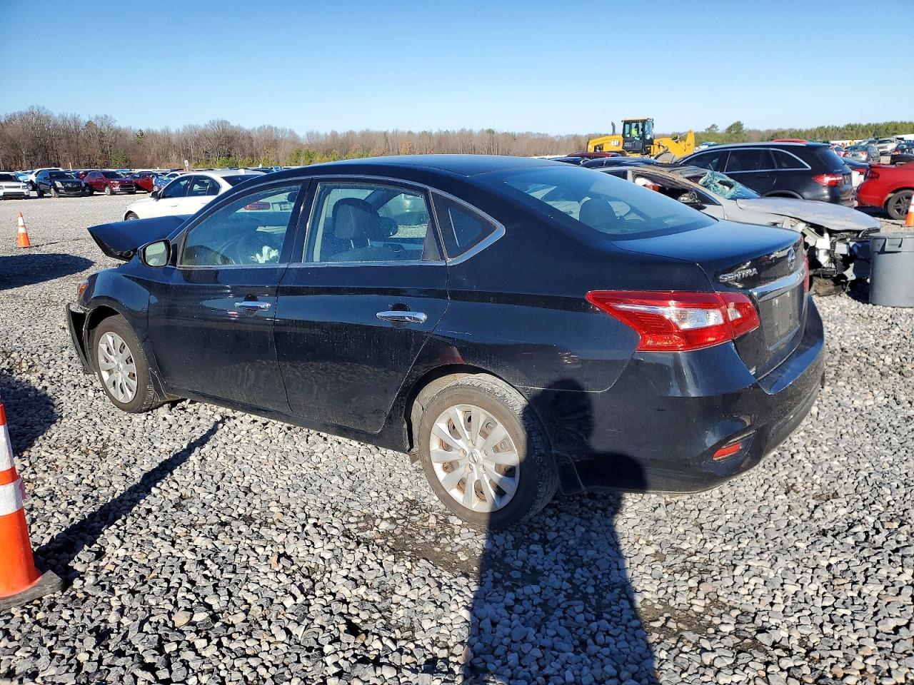 2018 Nissan Sentra S Black vin: 3N1AB7AP4JY340586