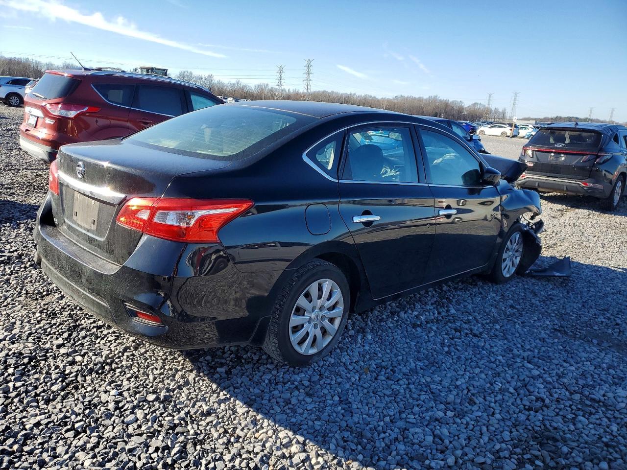 2018 Nissan Sentra S Black vin: 3N1AB7AP4JY340586