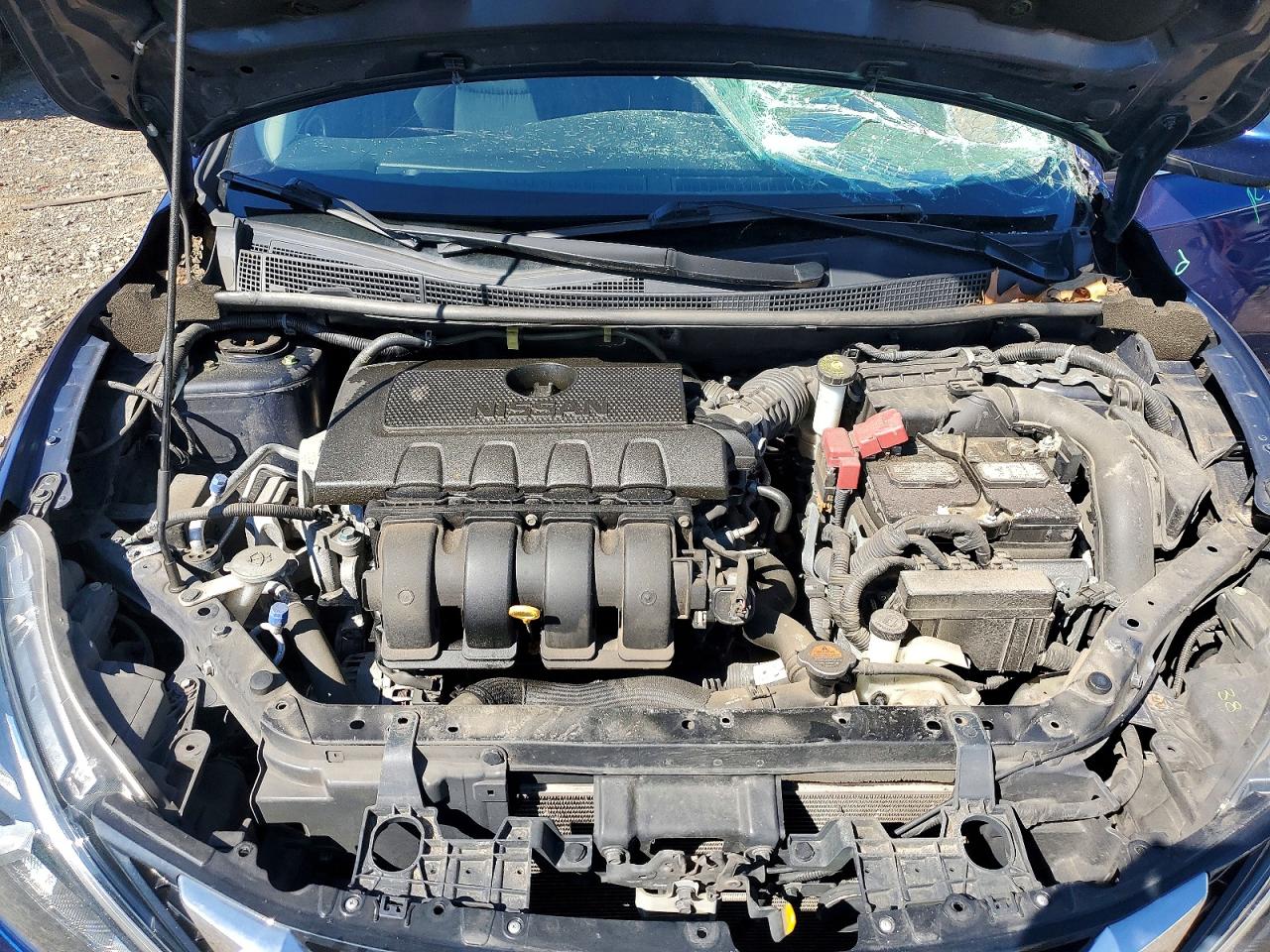 2019 Nissan Sentra Sv Blue vin: 3N1AB7AP4KL608924