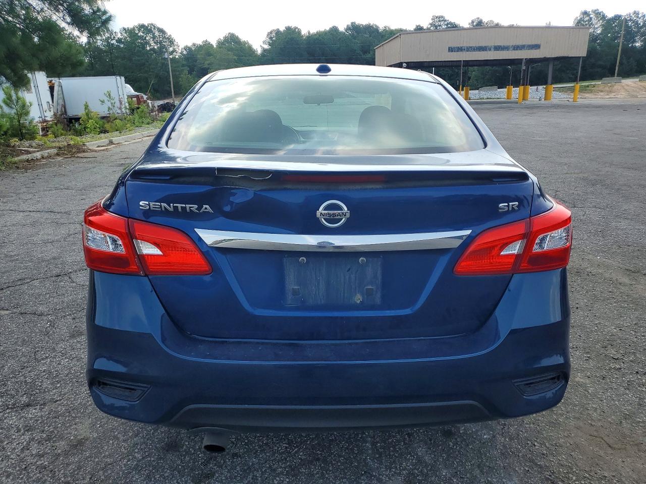 2019 Nissan Sentra Sr Синий vin: 3N1AB7AP4KY203424