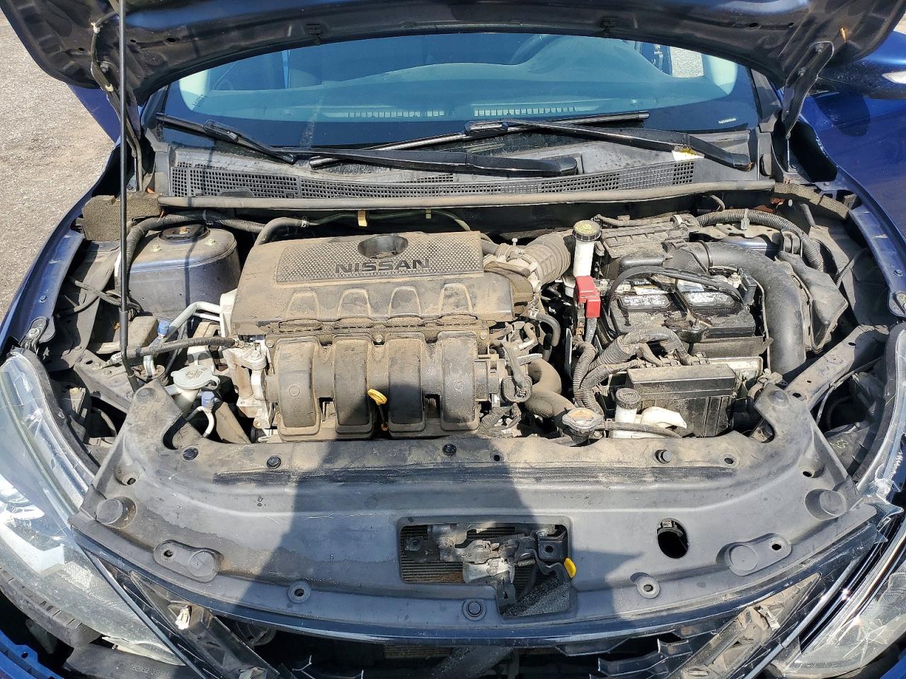 2019 Nissan Sentra Sr Синий vin: 3N1AB7AP4KY203424