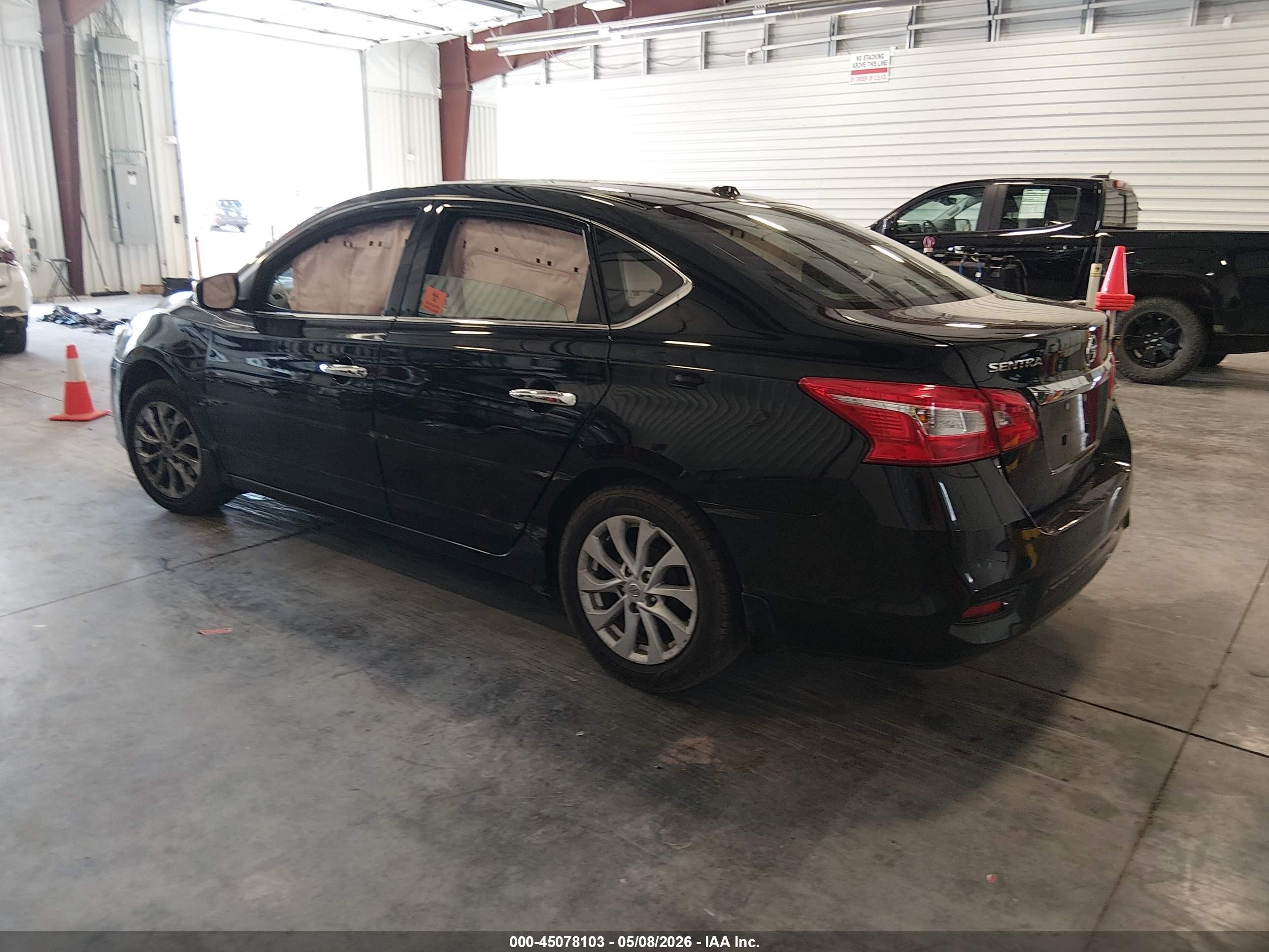 2019 Nissan Sentra Sv Black vin: 3N1AB7AP4KY286675