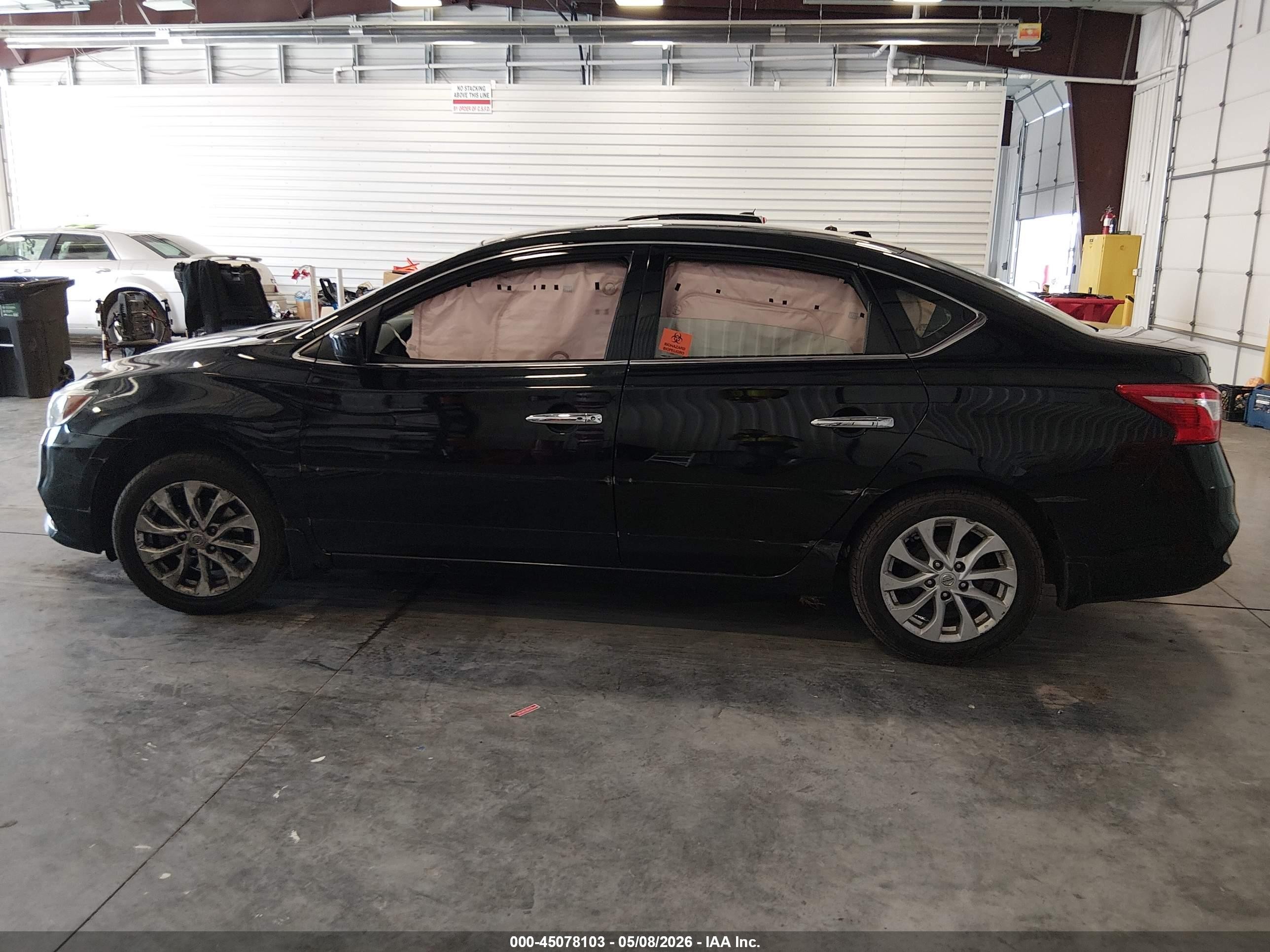 2019 Nissan Sentra Sv Black vin: 3N1AB7AP4KY286675