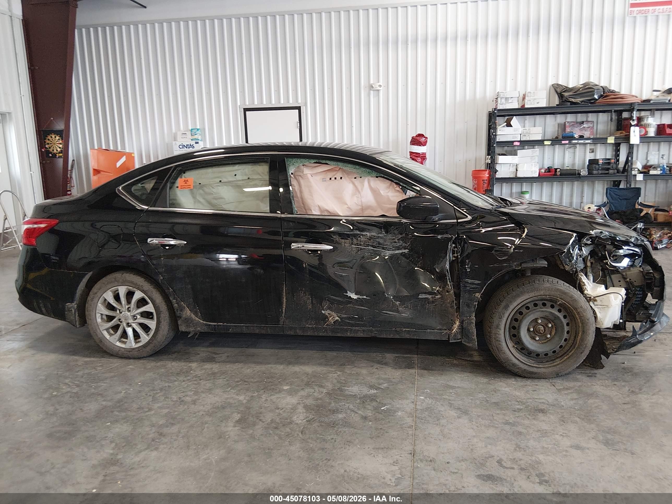 2019 Nissan Sentra Sv Black vin: 3N1AB7AP4KY286675