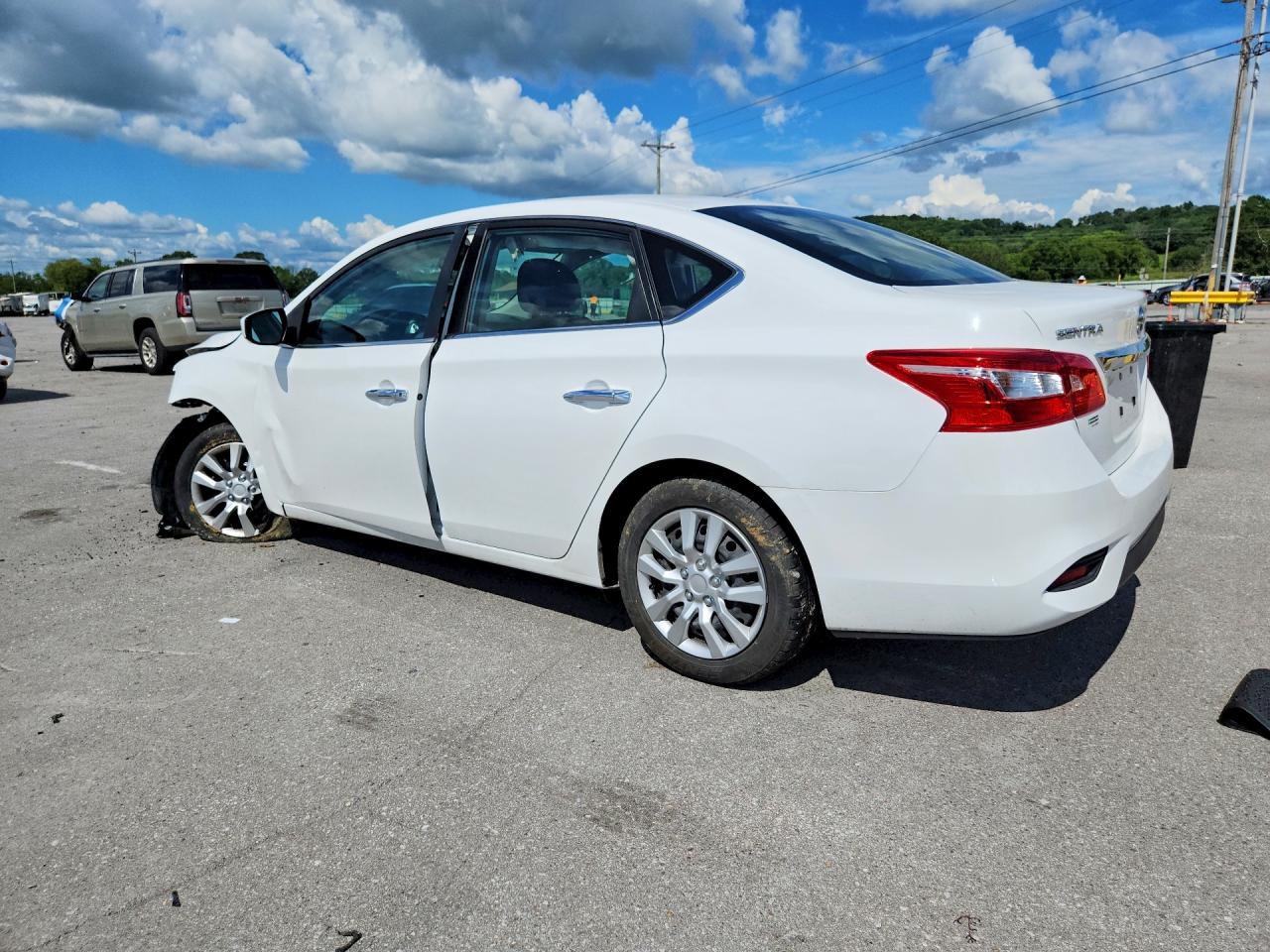 2019 Nissan Sentra S White vin: 3N1AB7AP4KY363674