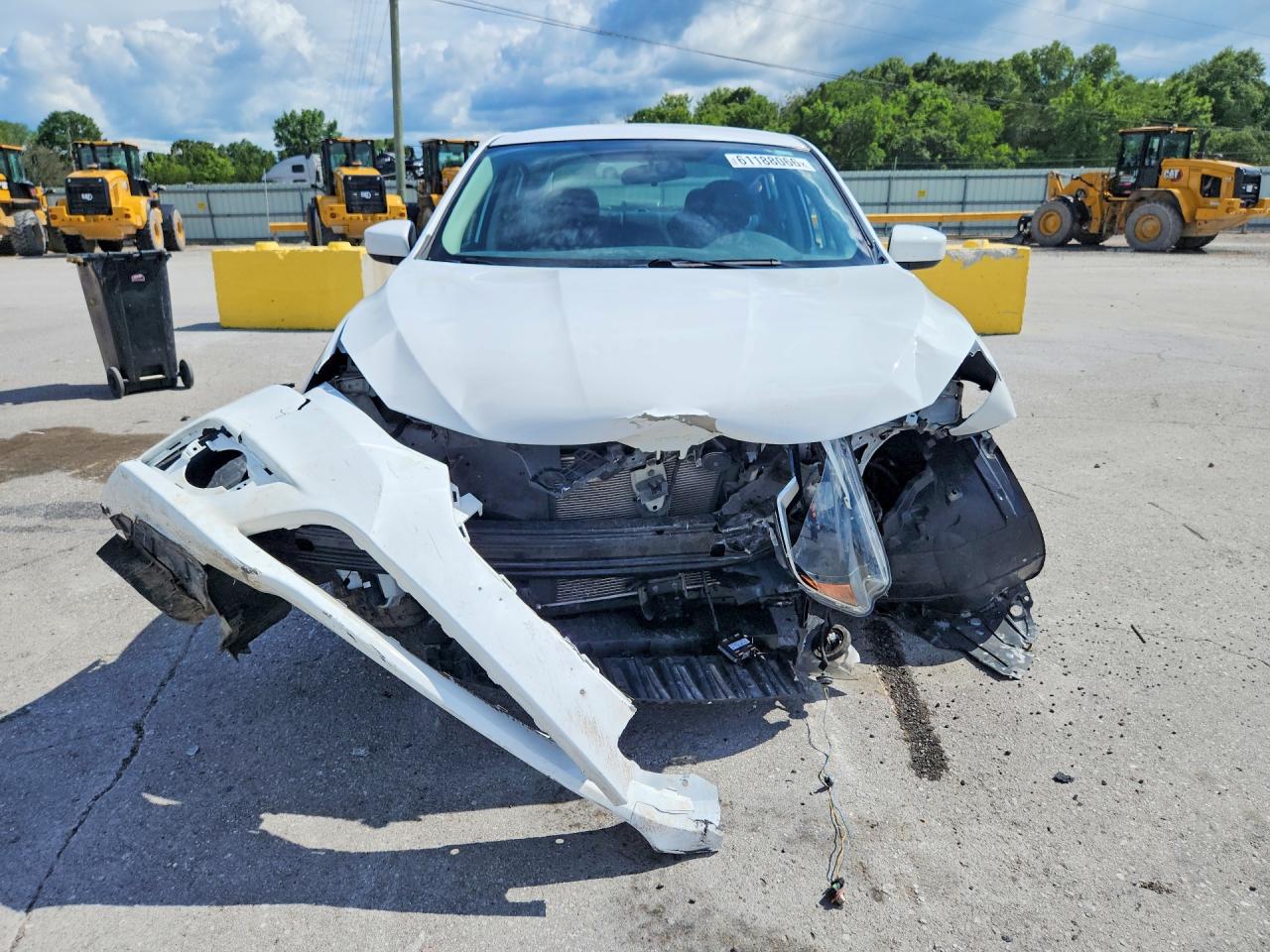 2019 Nissan Sentra S White vin: 3N1AB7AP4KY363674