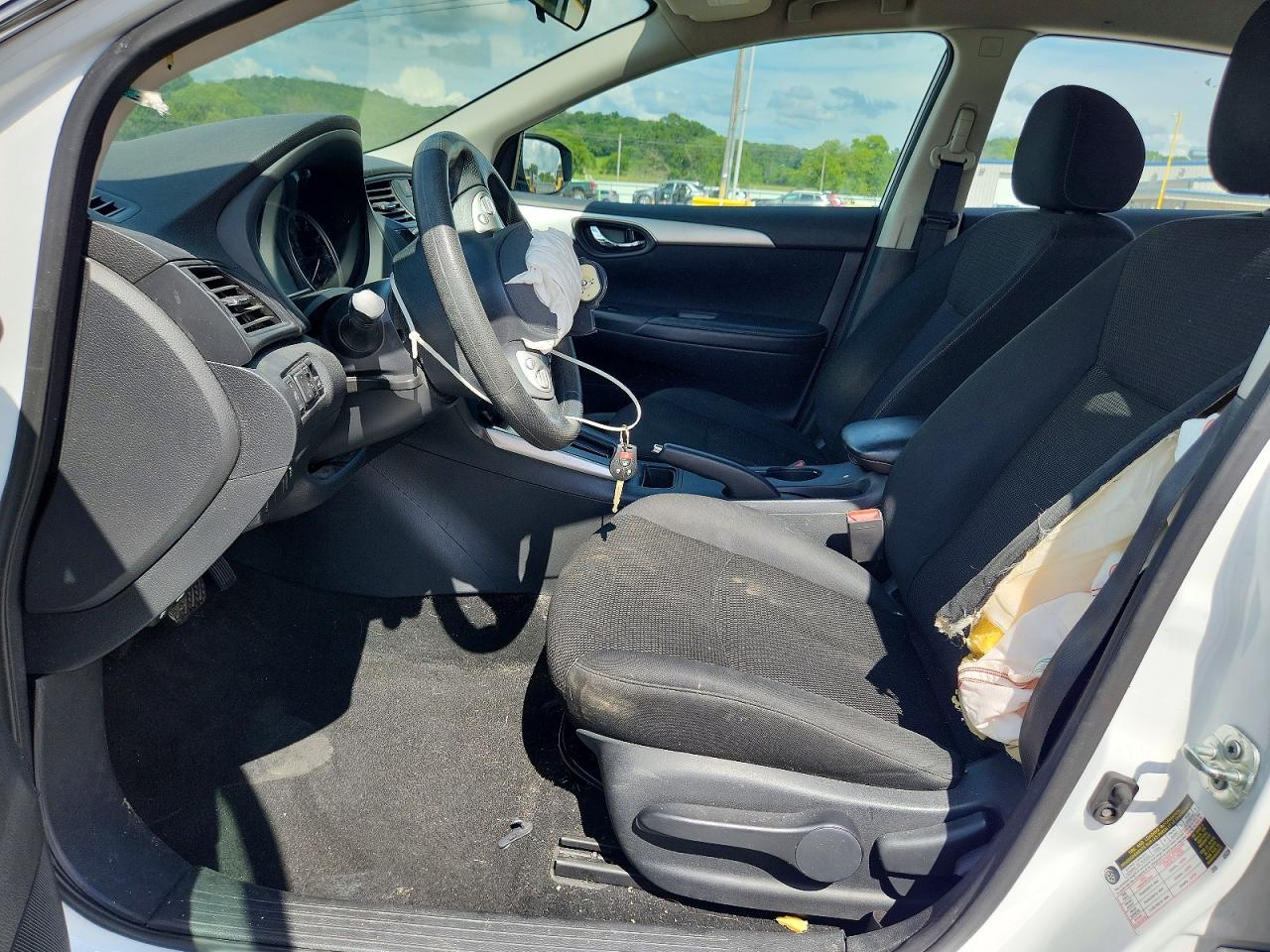 2019 Nissan Sentra S White vin: 3N1AB7AP4KY363674