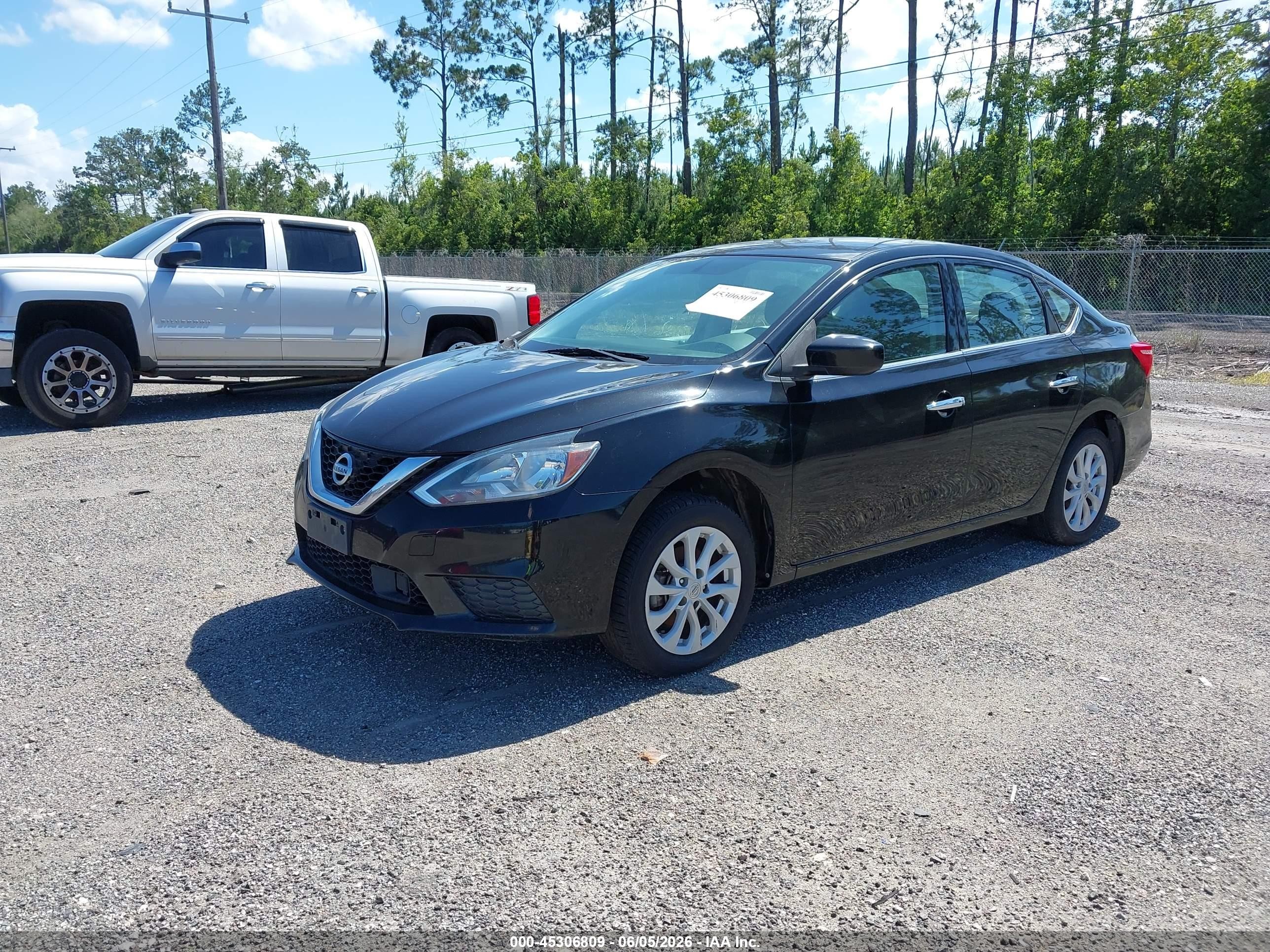 2019 Nissan Sentra Sv Black vin: 3N1AB7AP4KY365411