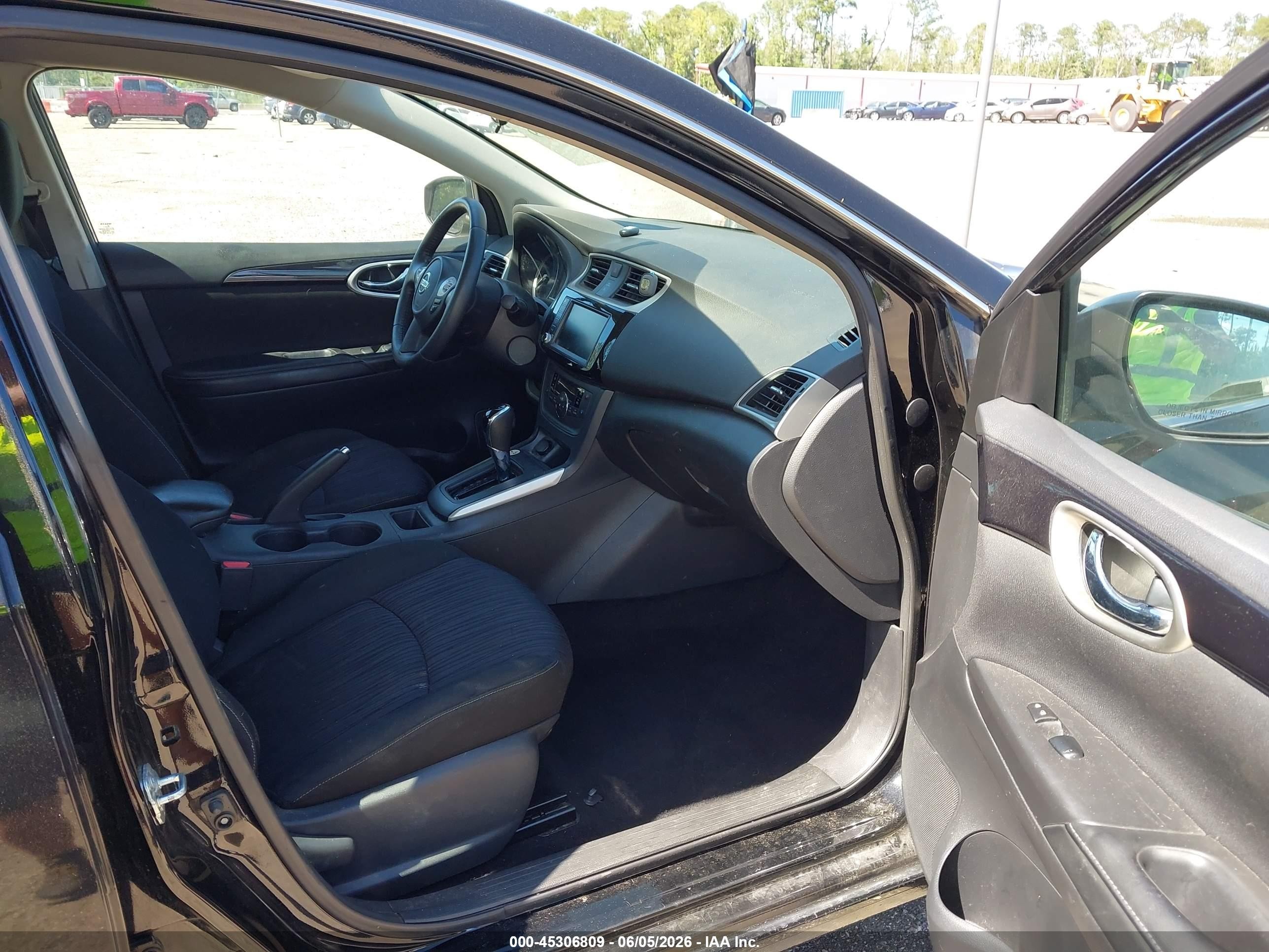 2019 Nissan Sentra Sv Black vin: 3N1AB7AP4KY365411