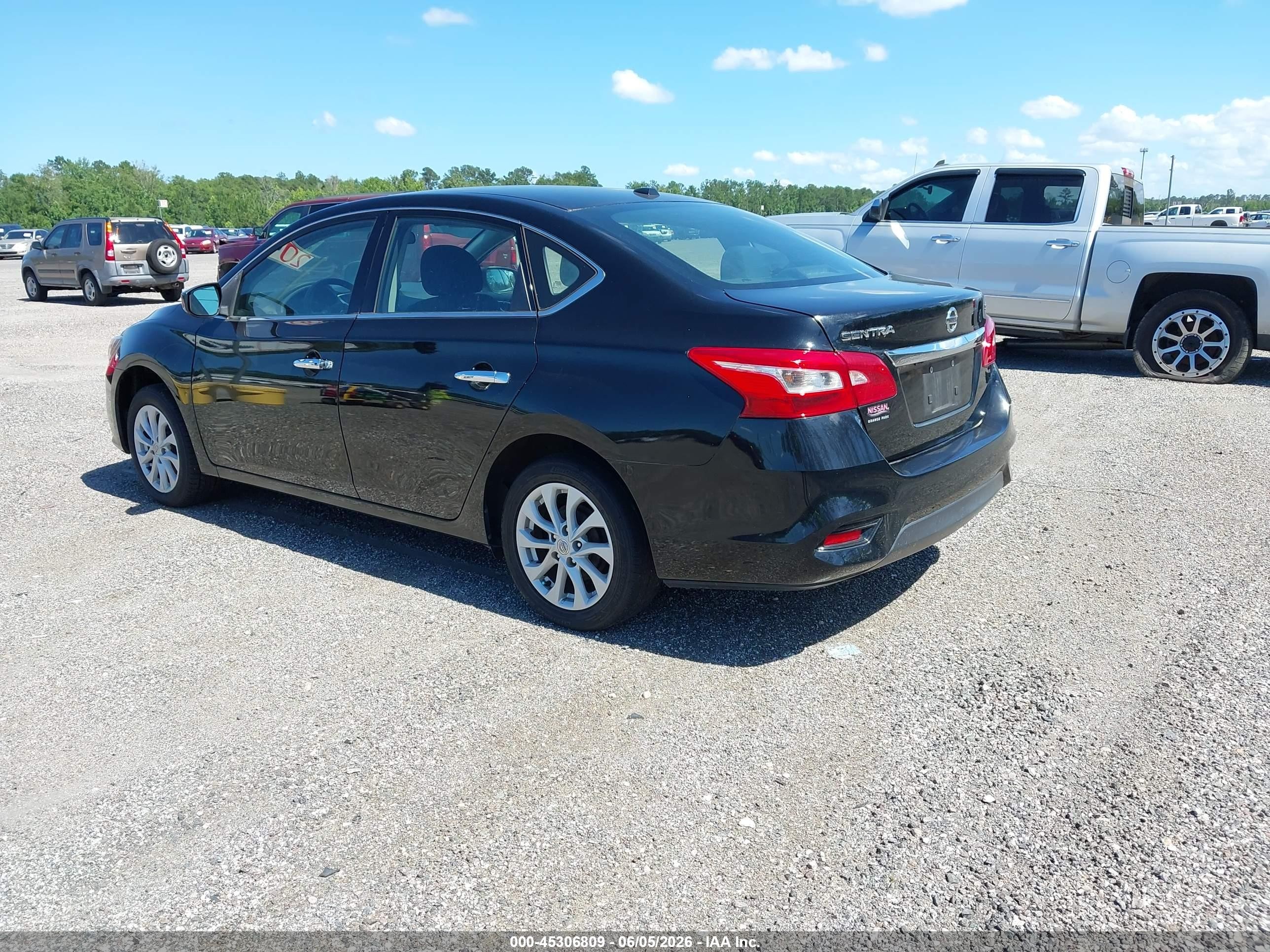 2019 Nissan Sentra Sv Black vin: 3N1AB7AP4KY365411