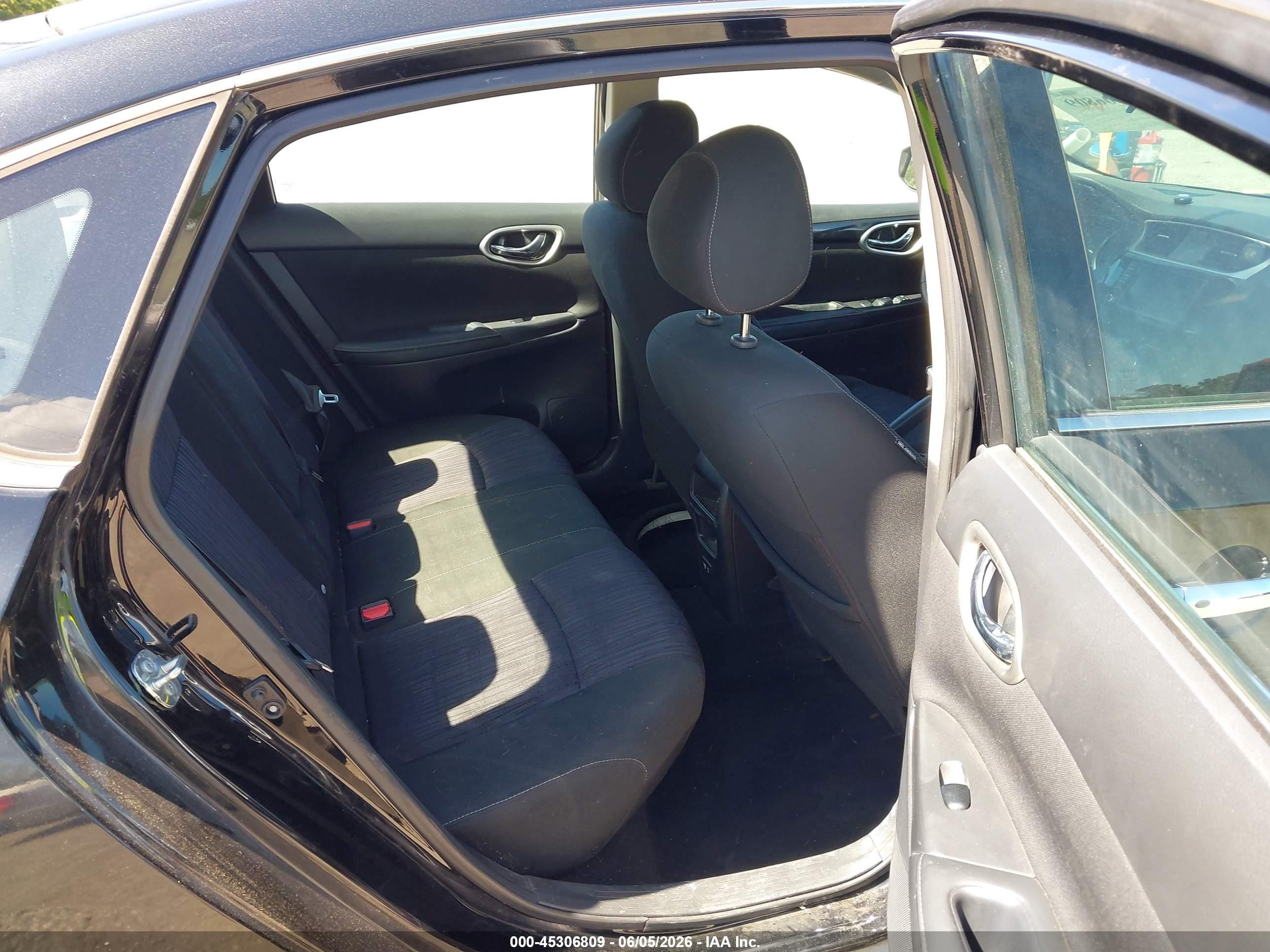 2019 Nissan Sentra Sv Black vin: 3N1AB7AP4KY365411