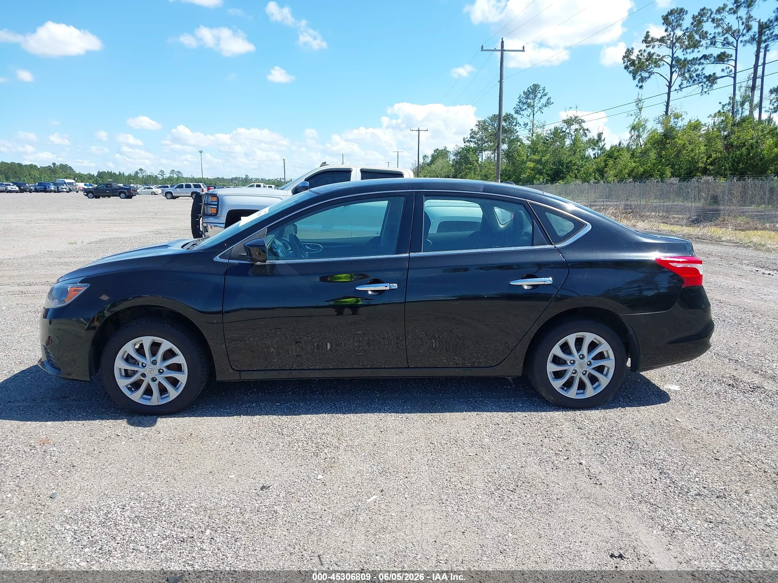 2019 Nissan Sentra Sv Black vin: 3N1AB7AP4KY365411
