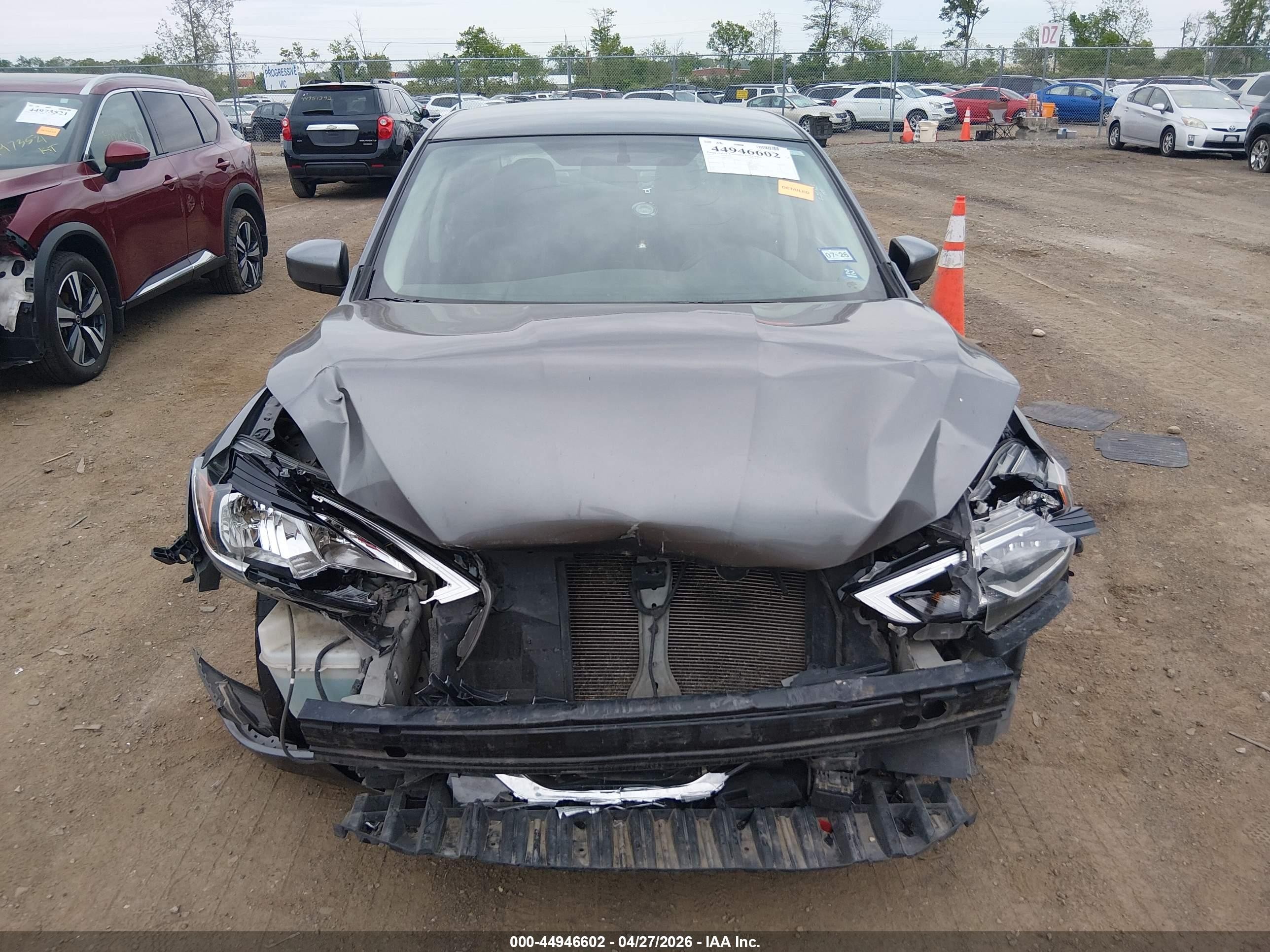 2019 Nissan Sentra Sv Gray vin: 3N1AB7AP4KY369068