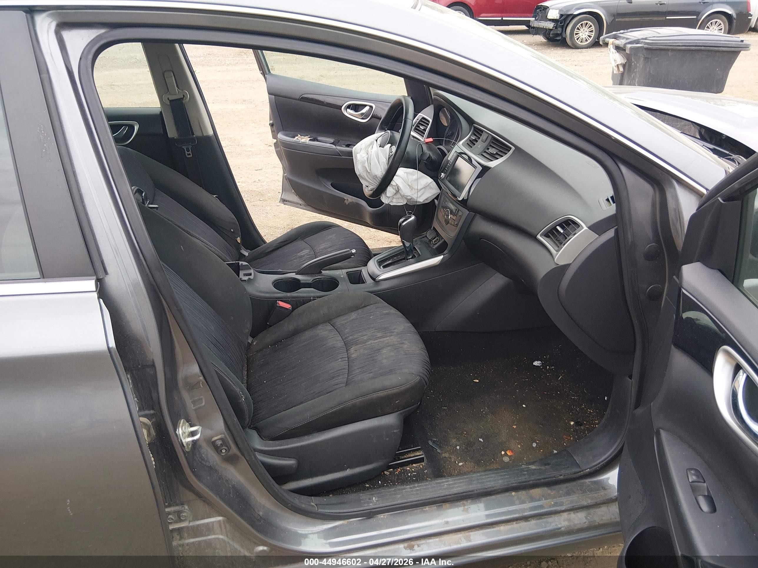 2019 Nissan Sentra Sv Gray vin: 3N1AB7AP4KY369068